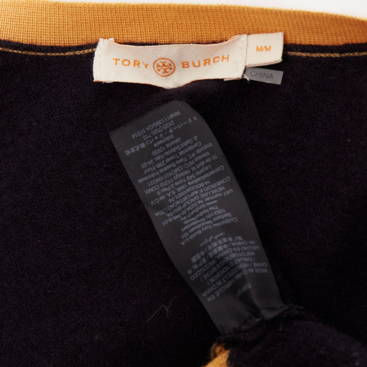 Tory Burch TORY BURCH 100% merino wool colorblocked logo button cardigan sweater M Size M / US 6-8 / IT 42-44 - 9 Thumbnail