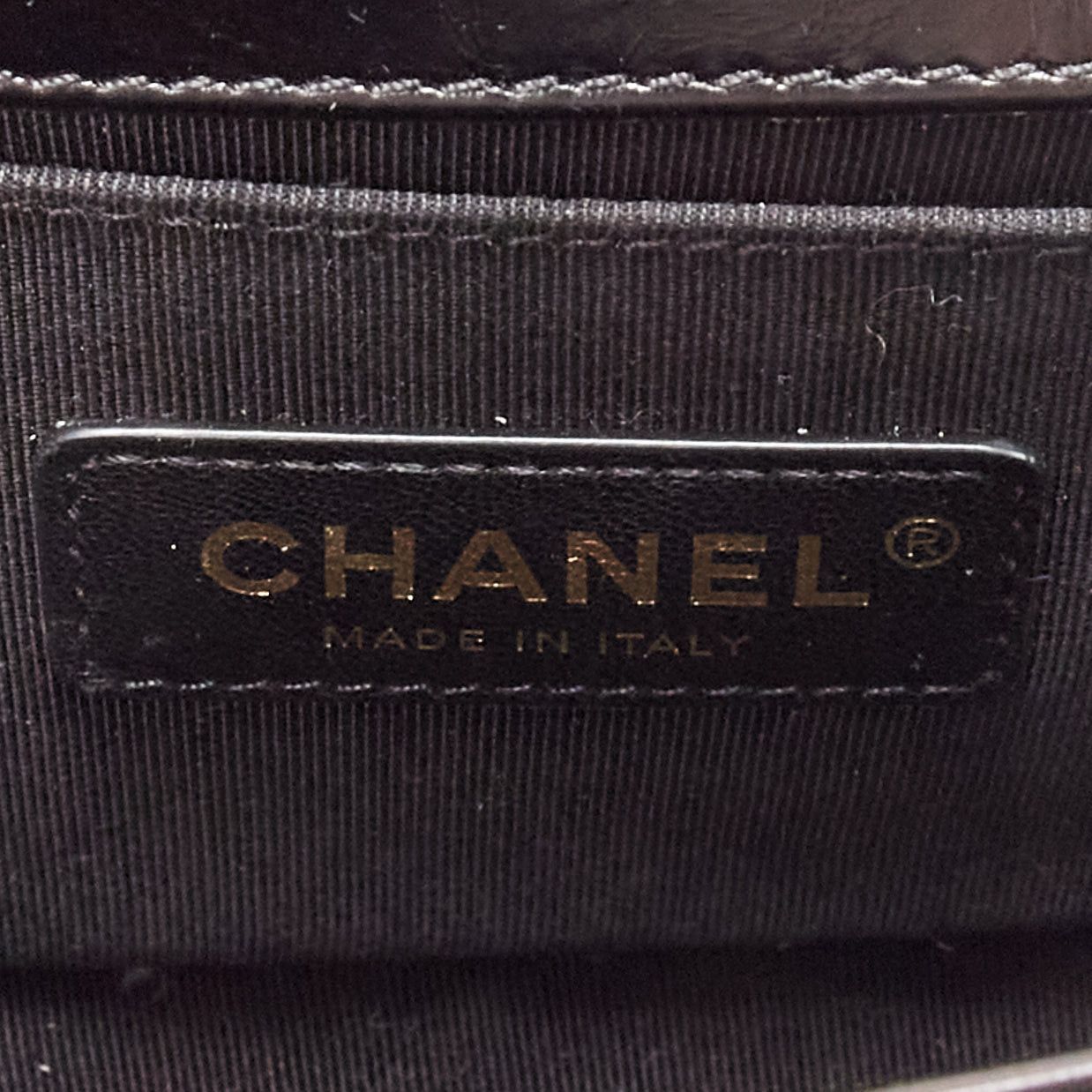 Chanel CHANEL Boy Small black shearling leather gold CC push lock chain flap bag Size ONE SIZE - 10 Thumbnail