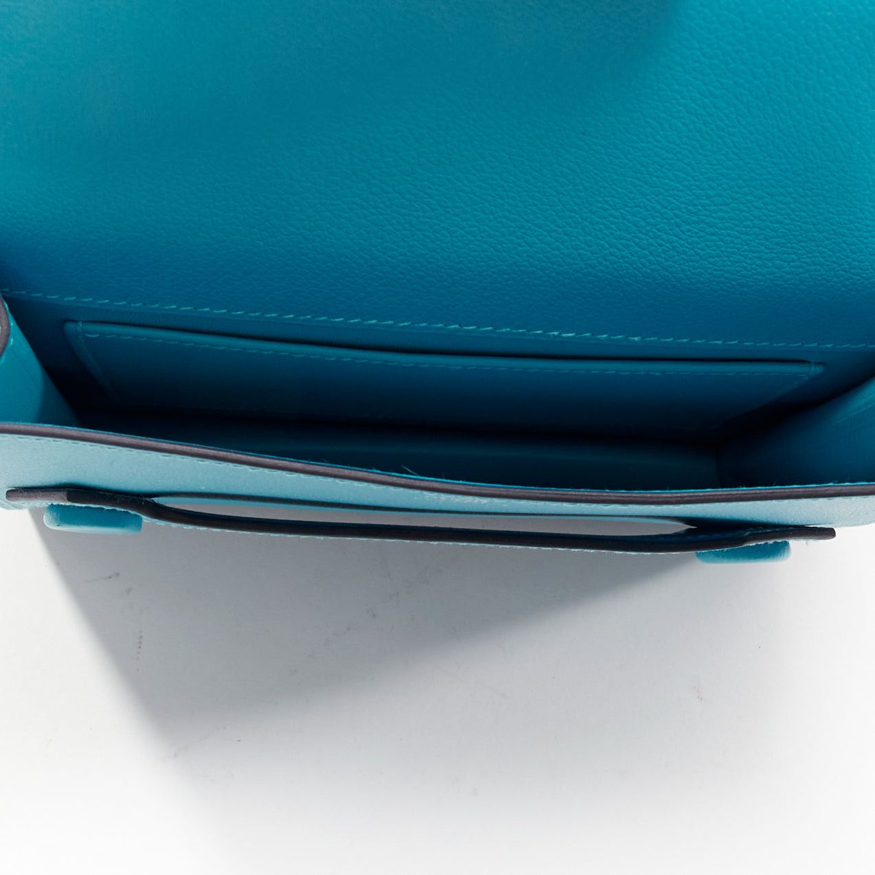 Hermes HERMES 2019 Twins green blue asymmetric snap flap reversible crossbody bag Size ONE SIZE - 9 Thumbnail