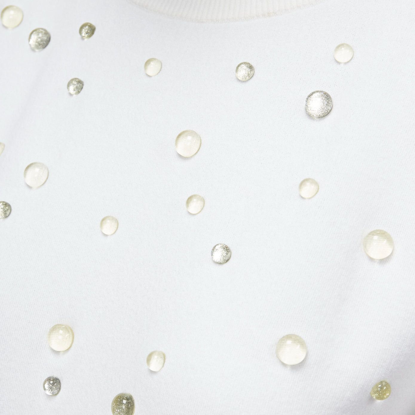 Chanel CHANEL 2018 water drop embellished cotton short sleeve pullover sweater FR36 Size S / US 4 / IT 40 - 7 Thumbnail
