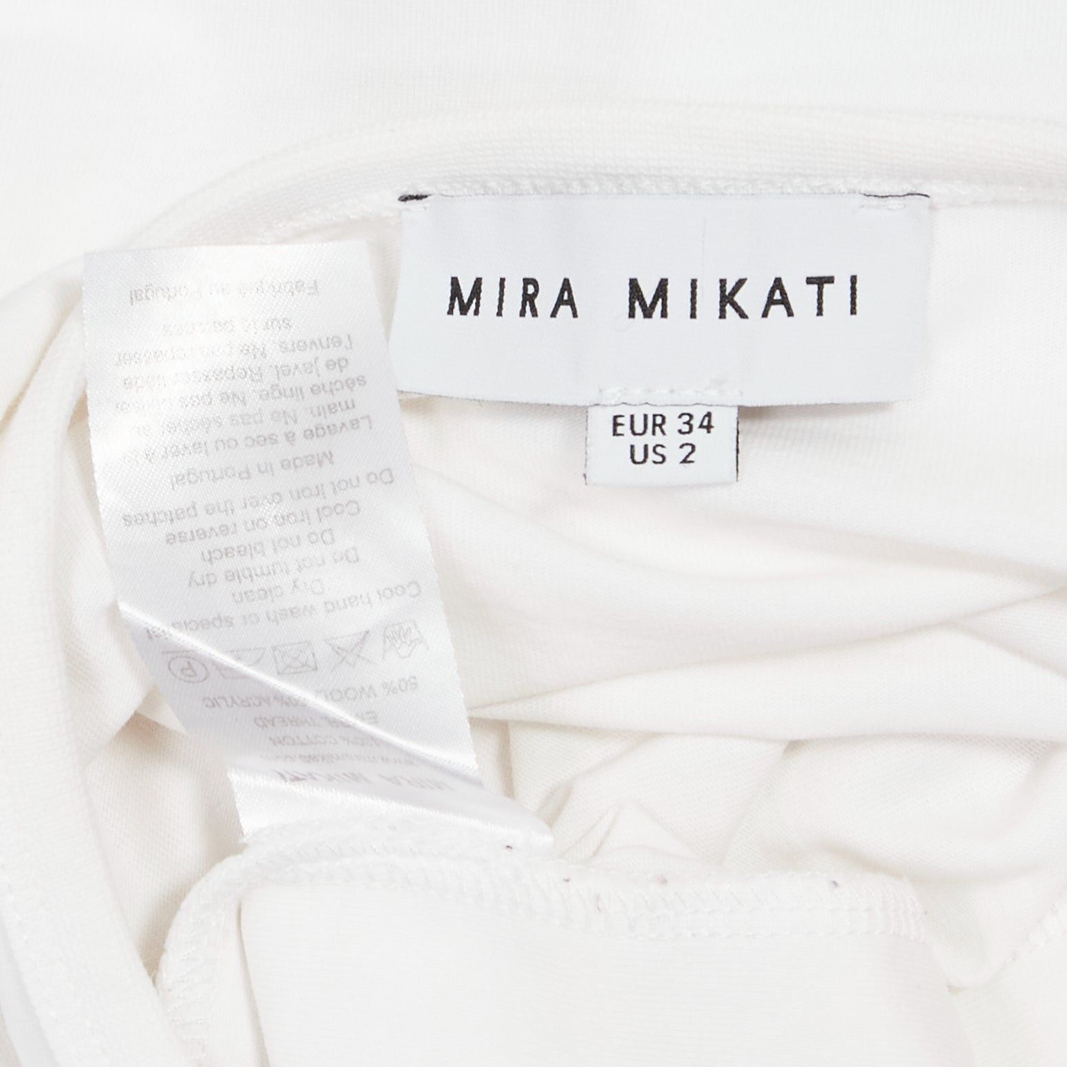 Mira Mikati MIRA MIKATI Rainbow TRibe tufted sheep button side short sleeve tshirt FR34 XS Size XS / US 0-2 / IT 36-38 - 10 Thumbnail