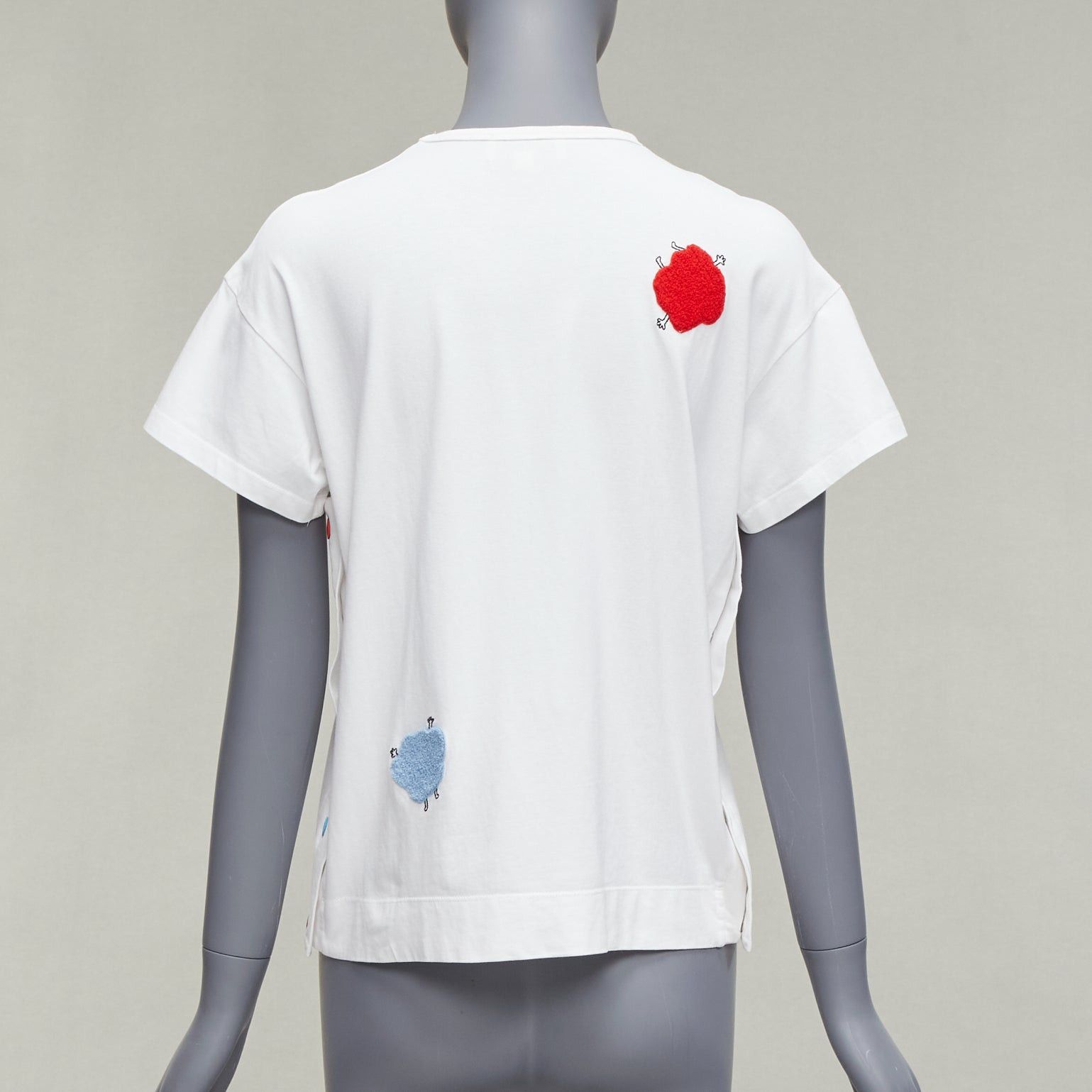 Mira Mikati MIRA MIKATI Rainbow TRibe tufted sheep button side short sleeve tshirt FR34 XS Size XS / US 0-2 / IT 36-38 - 5 Thumbnail