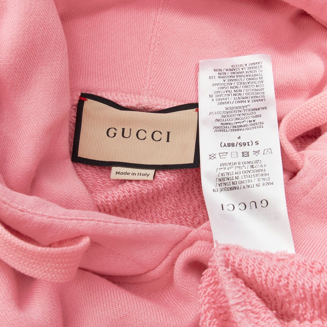 Gucci GUCCI Cherry sugar pink aqua green cherry print long boxy hoodie S Size S / US 4 / IT 40 - 8 Thumbnail