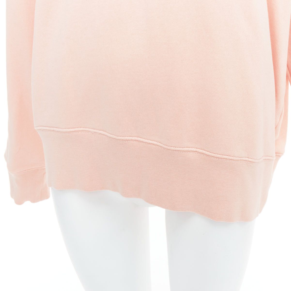 Acne Studios ACNE STUDIOS Fairah Face pink smiley square cotton pullover sweatshirt XS Size S / US 4 / IT 40 - 7 Thumbnail