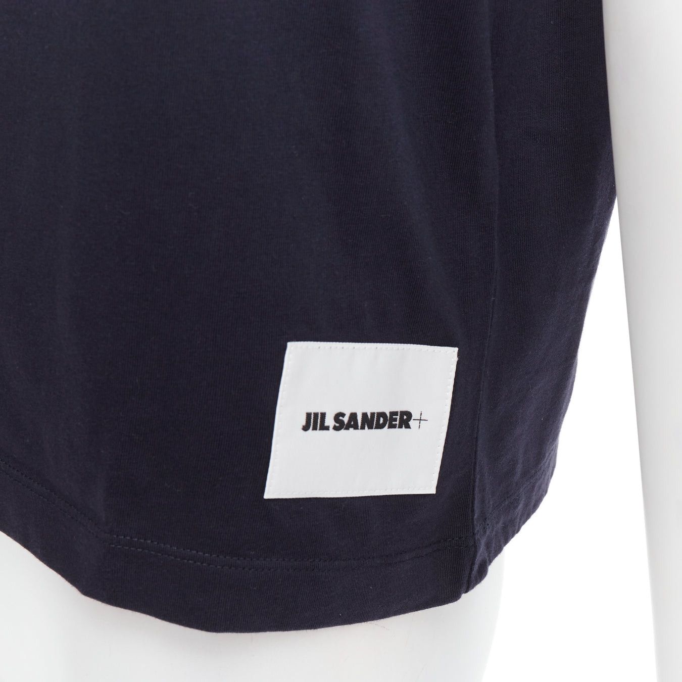 Jil Sander JIL SANDER PLUS black 100% cotton crew neck logo tshirt set of 3 XS Size S / US 4 / IT 40 - 2 Thumbnail