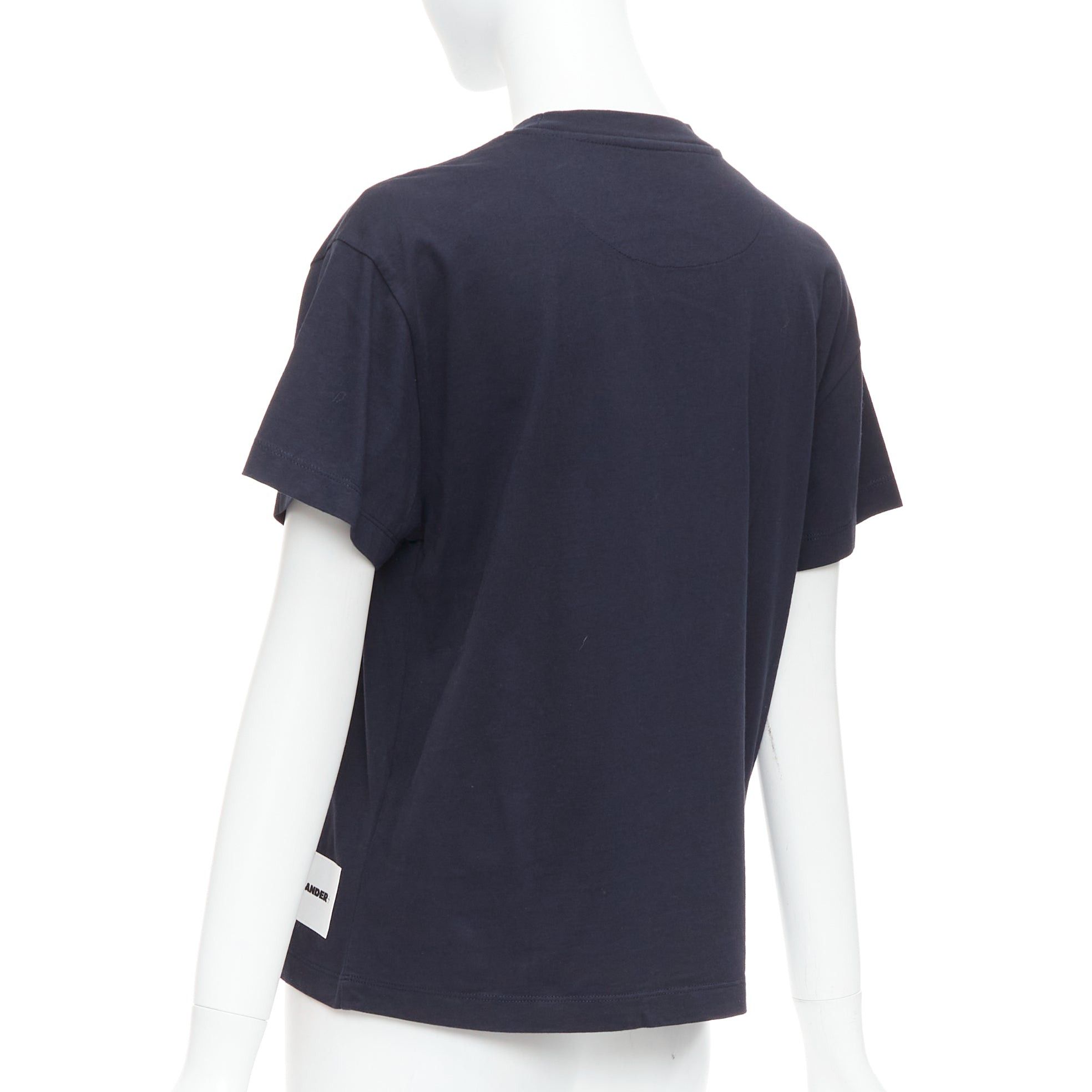Jil Sander JIL SANDER PLUS black 100% cotton crew neck logo tshirt set of 3 XS Size S / US 4 / IT 40 - 6 Thumbnail