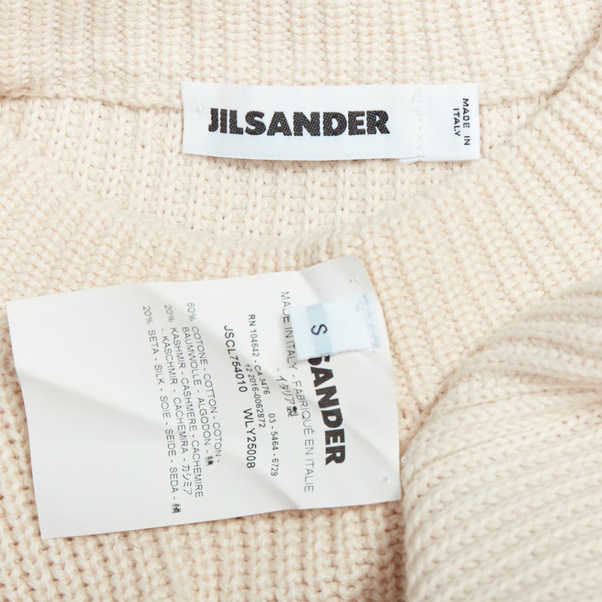 Jil Sander JIL SANDER beige cotton cashmere silk knit sweater dress vest S Size S / US 4 / IT 40 - 8 Thumbnail