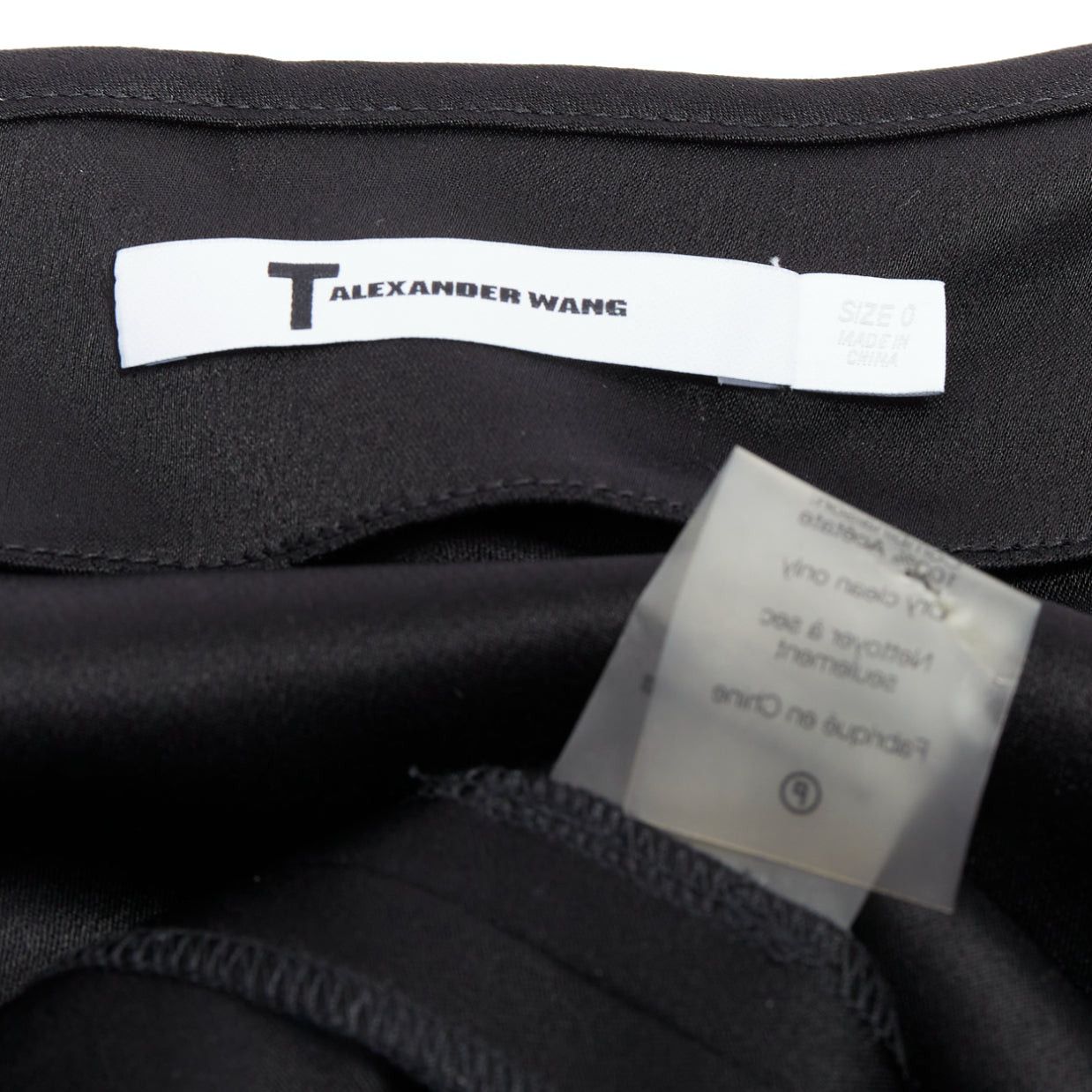 T by Alexander Wang ALEXANDER WANG T black pink cream pinstripe wrap skirt US0 XS Size 26" / US 2 / IT 38 - 8 Thumbnail