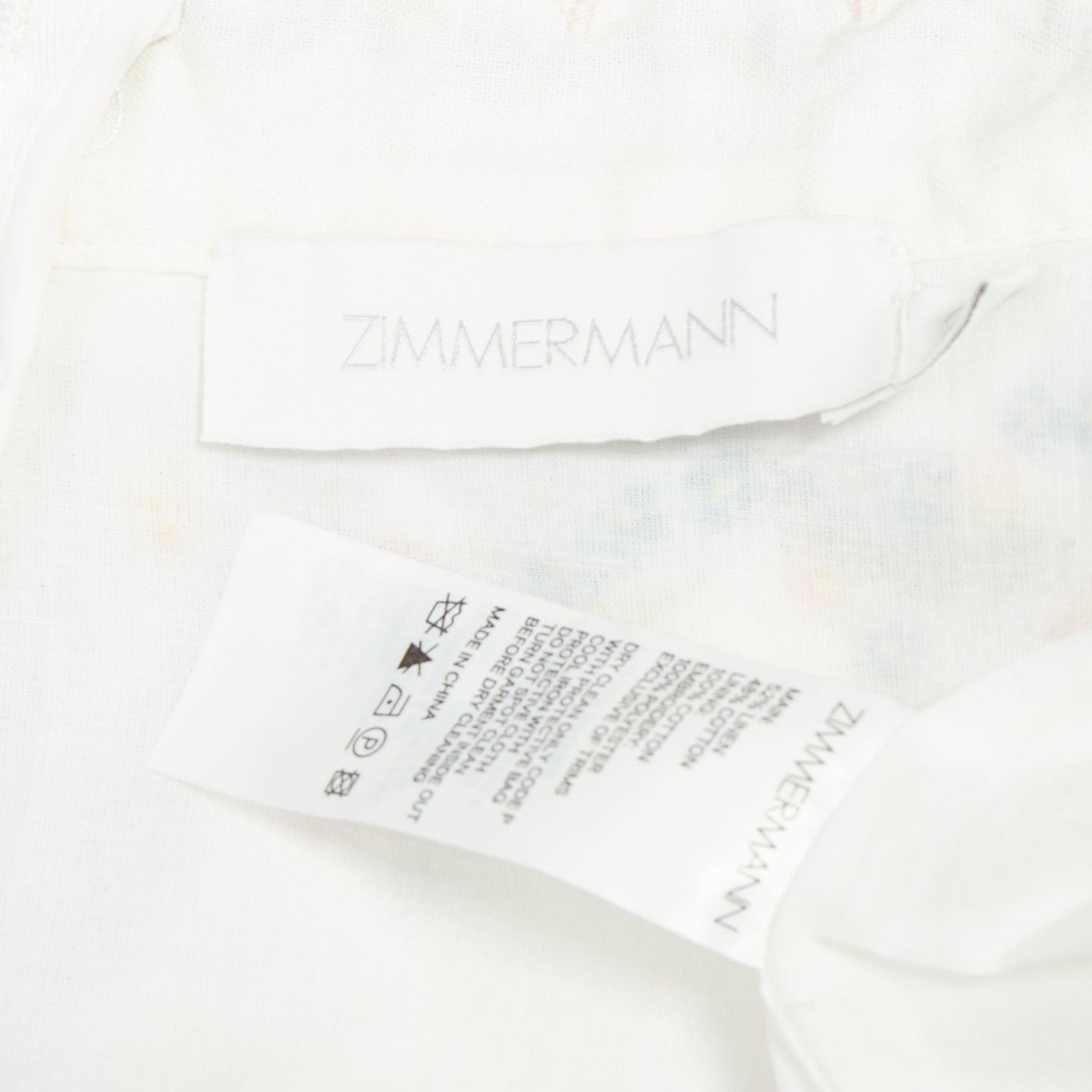 Zimmermann ZIMMERMANN Carnaby white linen cotton phoenix embroidery scallop shorts US2 S2 Size 27" / US 4 / IT 40 - 8 Thumbnail