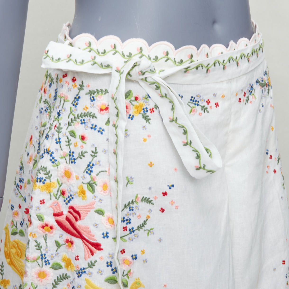 zimmermann carnaby embroidered bird dress Zimmermann Carnaby Embroidered Bird Midi Passion