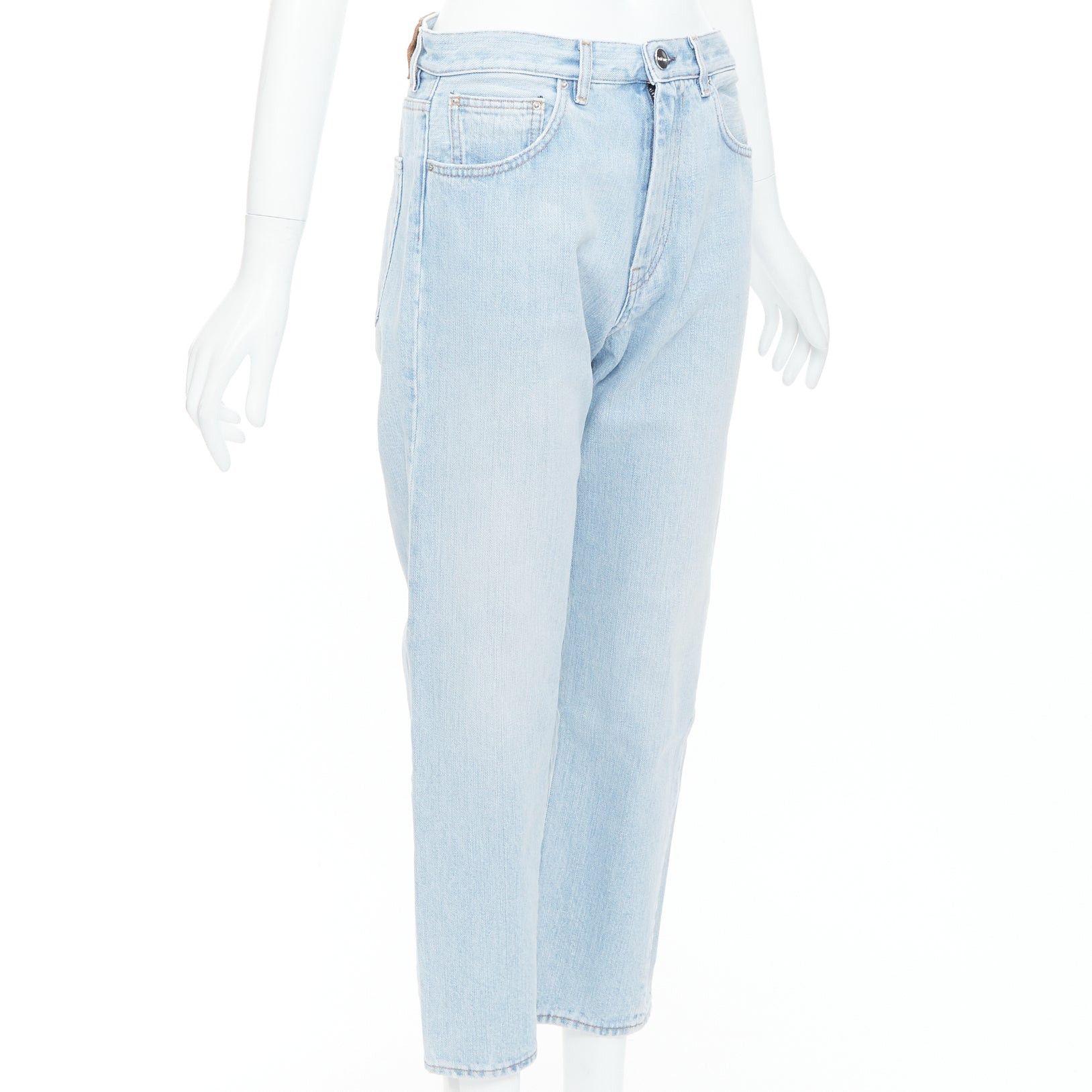 Toteme TOTEME Twisted Seam light blue washed denim asymmetric jeans 27" Size 27" / US 4 / IT 40 - 3 Thumbnail