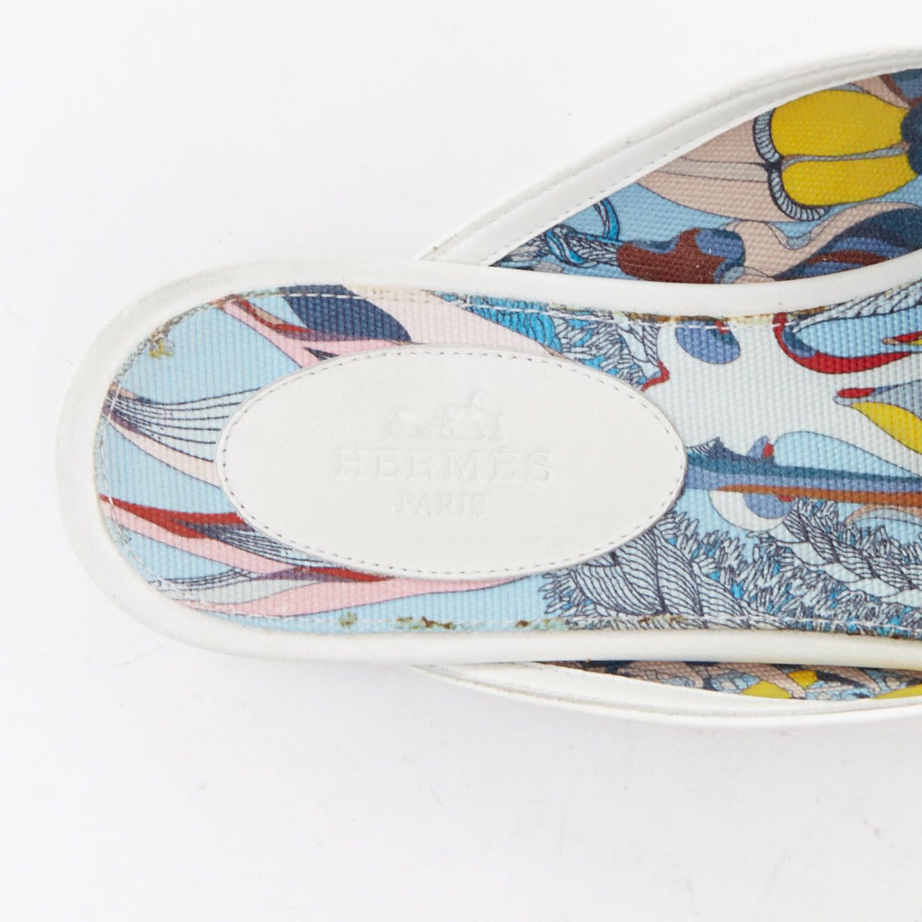 Hermes HERMES Oz white calfskin leather silver Kelly turnlock mules EU37 Size US 7 / IT 37 - 8 Thumbnail