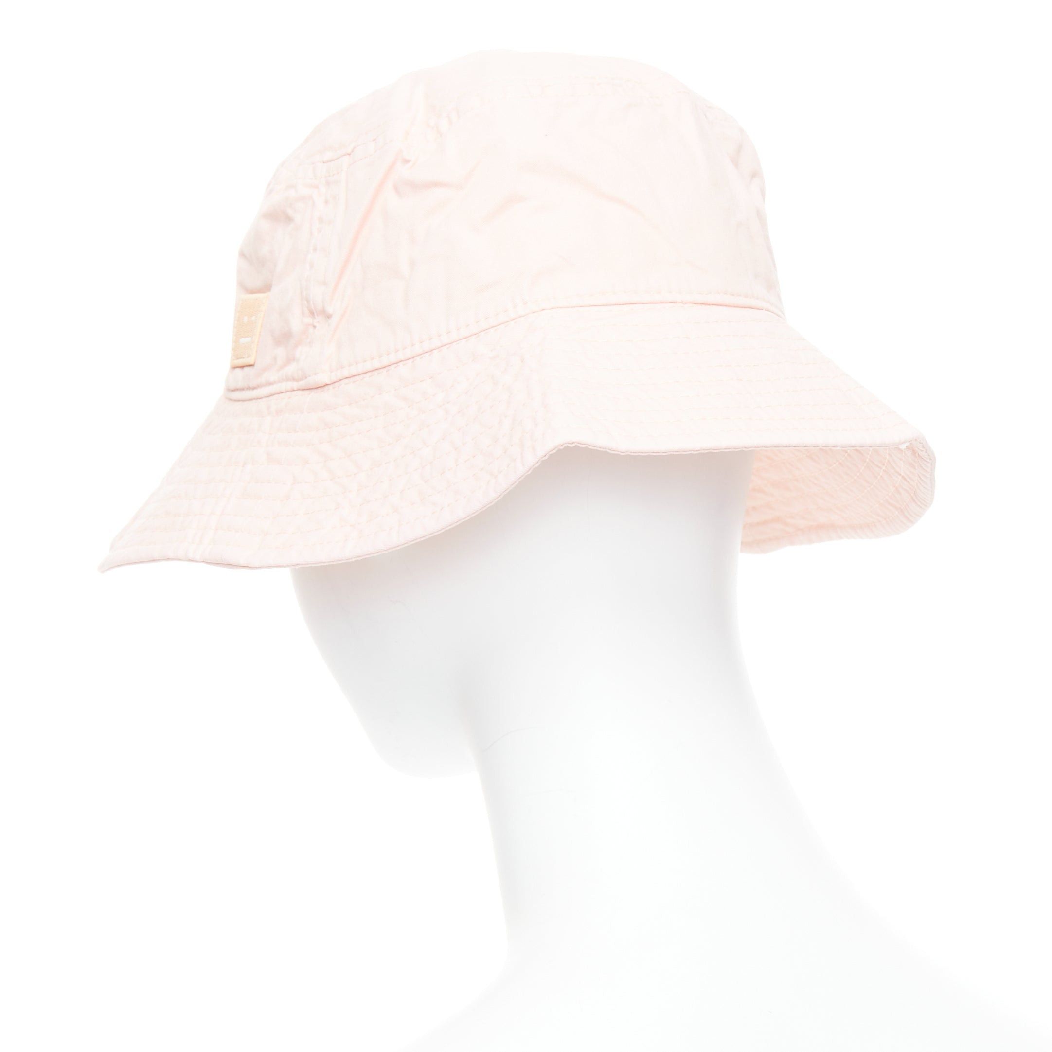 Acne Studios ACNE STUDIOS Pansy Face pink cotton orange smiley bucket hat 59cm Size ONE SIZE - 6 Thumbnail