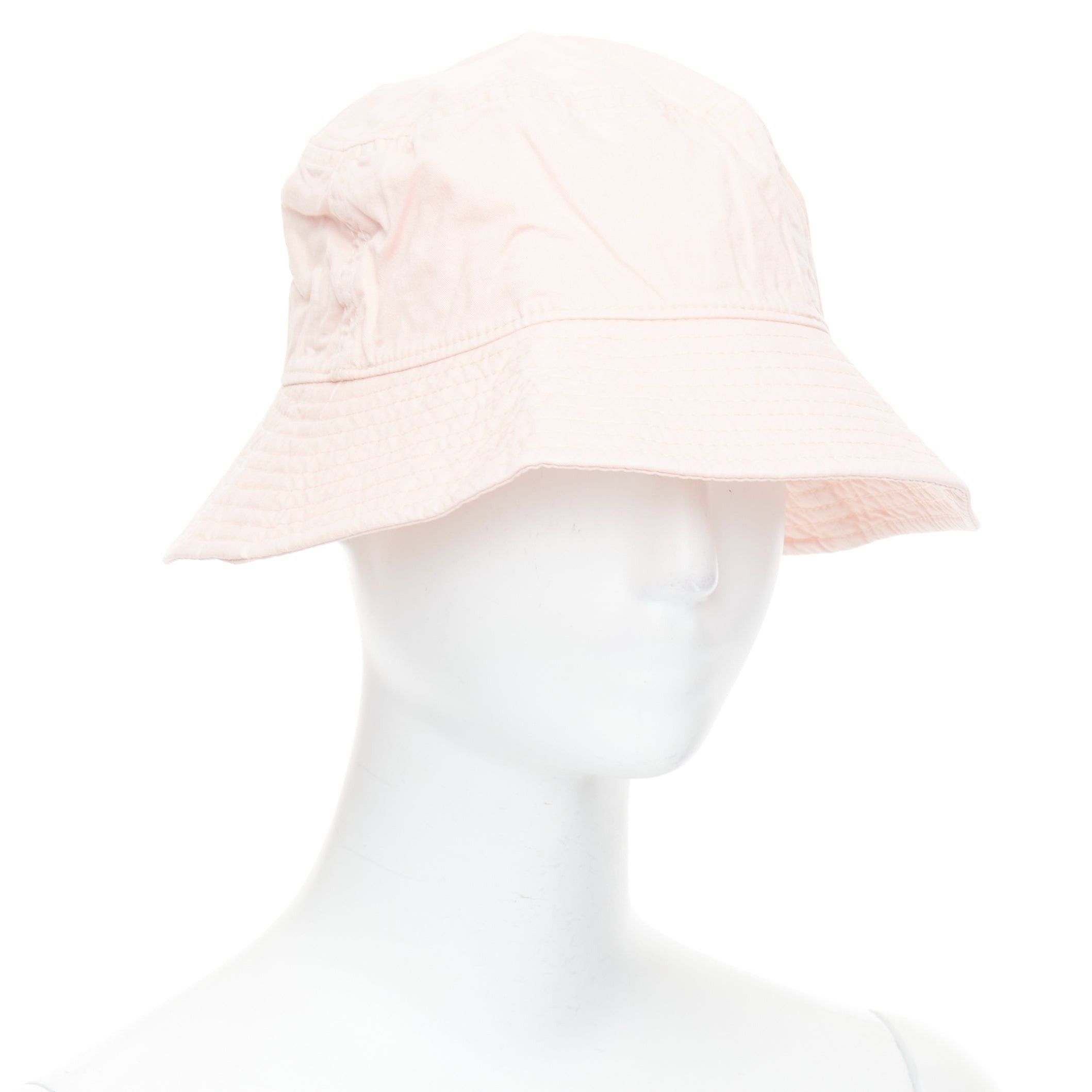 Acne Studios ACNE STUDIOS Pansy Face pink cotton orange smiley bucket hat 59cm Size ONE SIZE - 3 Thumbnail