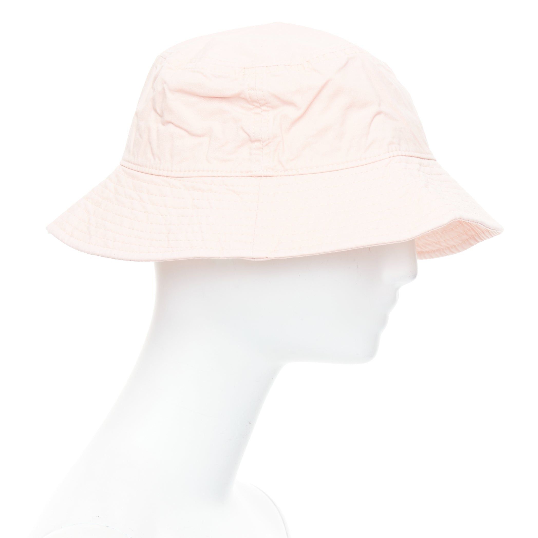 Acne Studios ACNE STUDIOS Pansy Face pink cotton orange smiley bucket hat 59cm Size ONE SIZE - 4 Thumbnail
