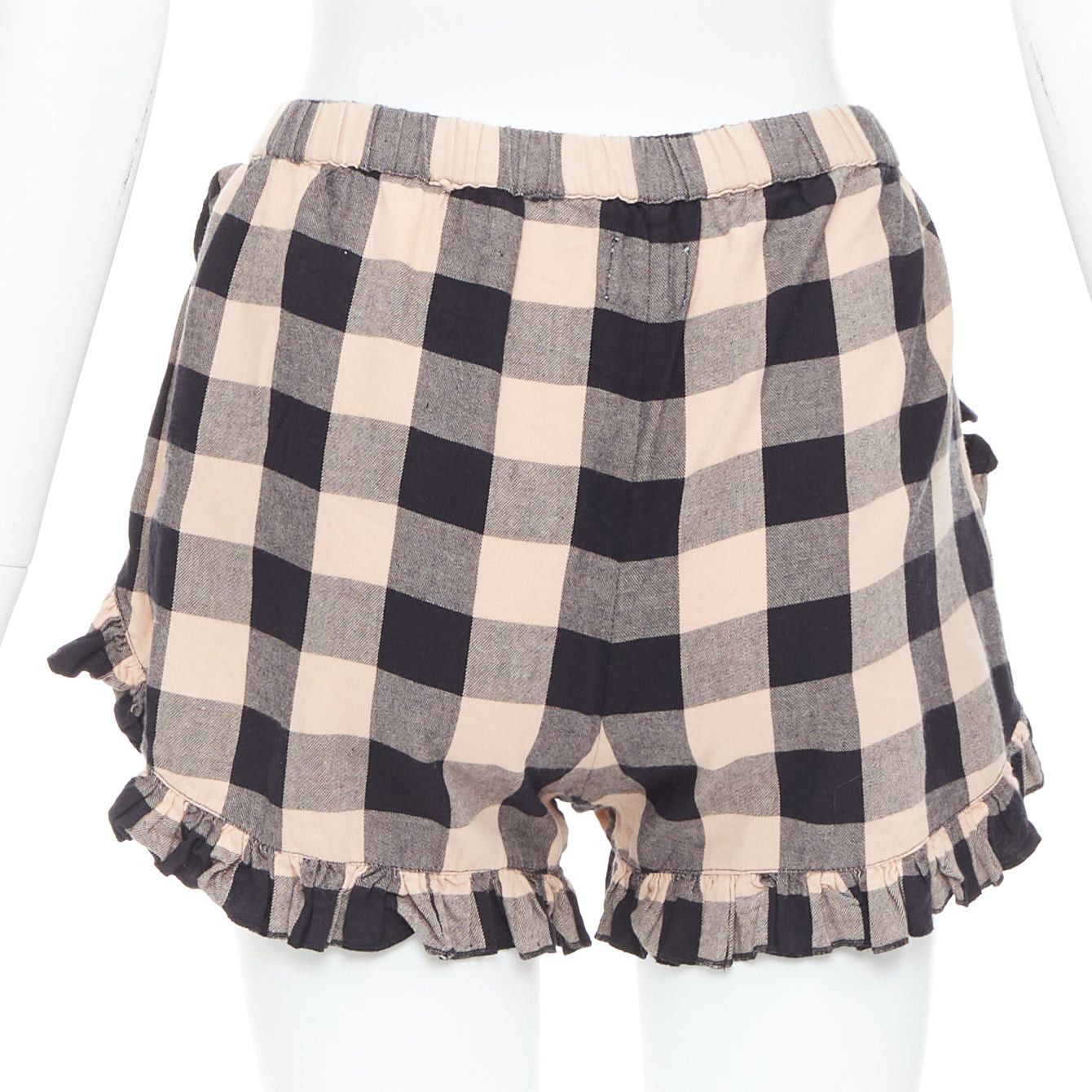Other MORGAN LANE peach black cotton ribbon trim checkered top short set P Size S / US 4 / IT 40 - 7 Thumbnail