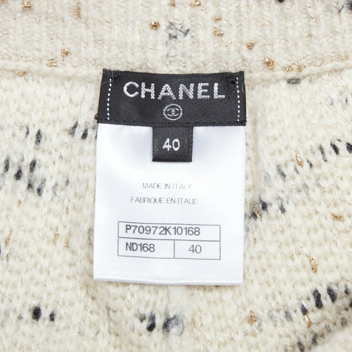Chanel CHANEL 21A Runway cream cashmere wool tweed trim boucle knit shorts FR40 L Size 30" / US 8 / IT 44 - 8 Thumbnail