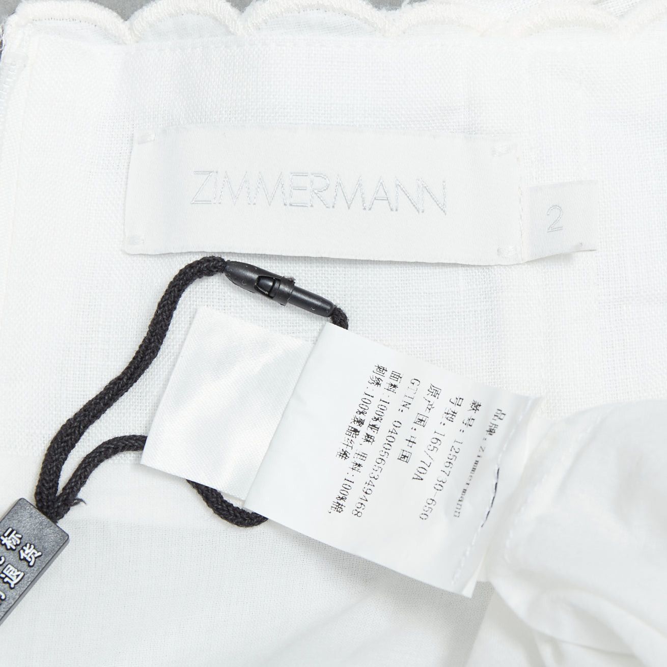 Zimmermann ZIMMERMANN Juliette white linen floral embroidery belted shorts US2 XXS Size 28" / US 6 / IT 42 - 8 Thumbnail