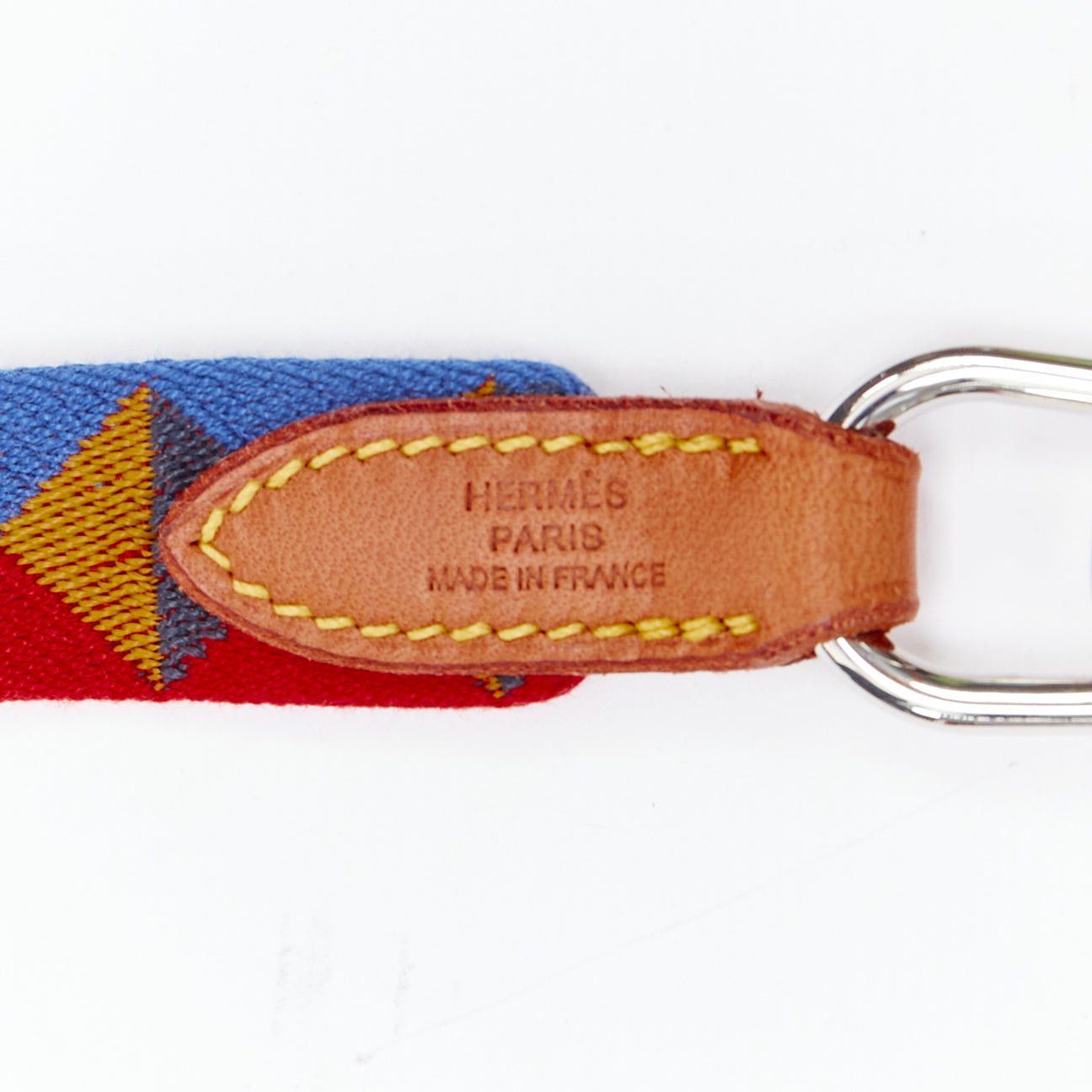 Hermes HERMES Medor Slim Dog Leash colorful red blue brown bridle leather Size ONE SIZE - 5 Thumbnail