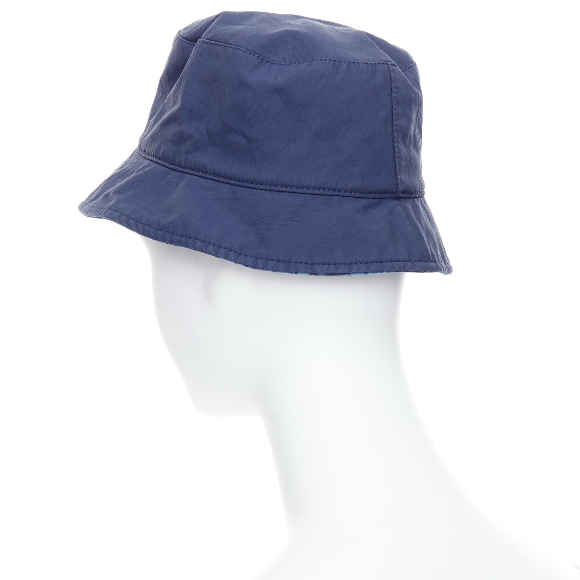 Dior CHRISTIAN DIOR KIDS navy cotton monogram lined bucket hat T3 Size ONE SIZE - 6 Thumbnail
