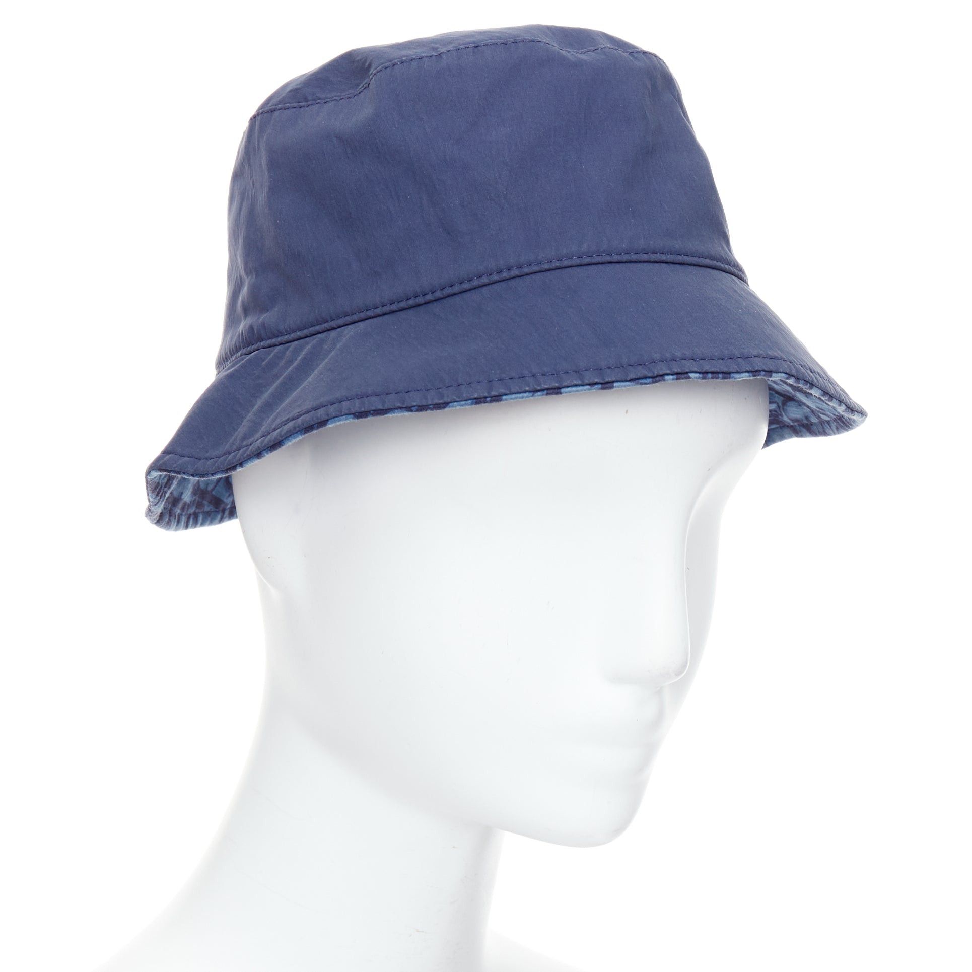 Dior CHRISTIAN DIOR KIDS navy cotton monogram lined bucket hat T3 Size ONE SIZE - 3 Thumbnail