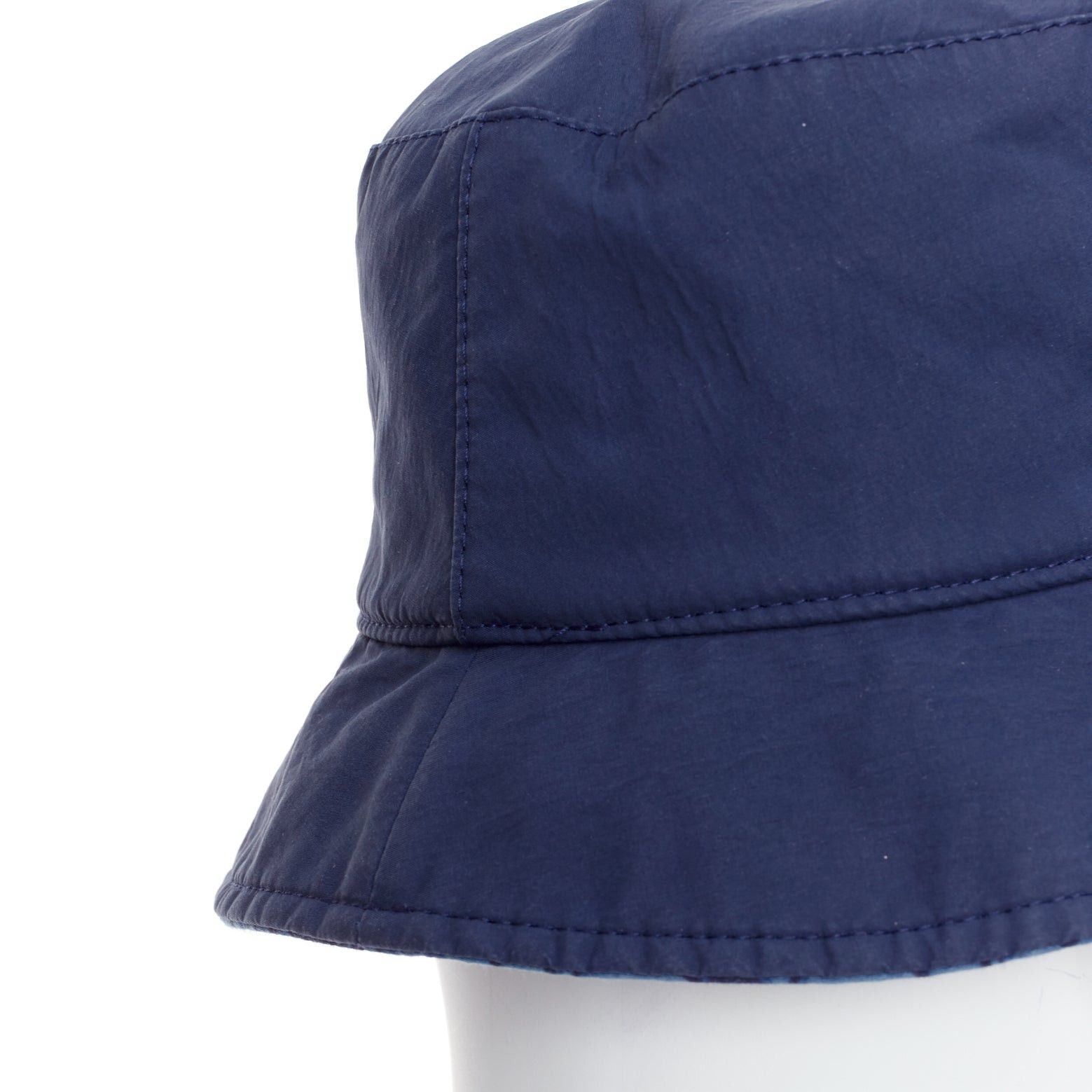 Dior CHRISTIAN DIOR KIDS navy cotton monogram lined bucket hat T3 Size ONE SIZE - 7 Thumbnail