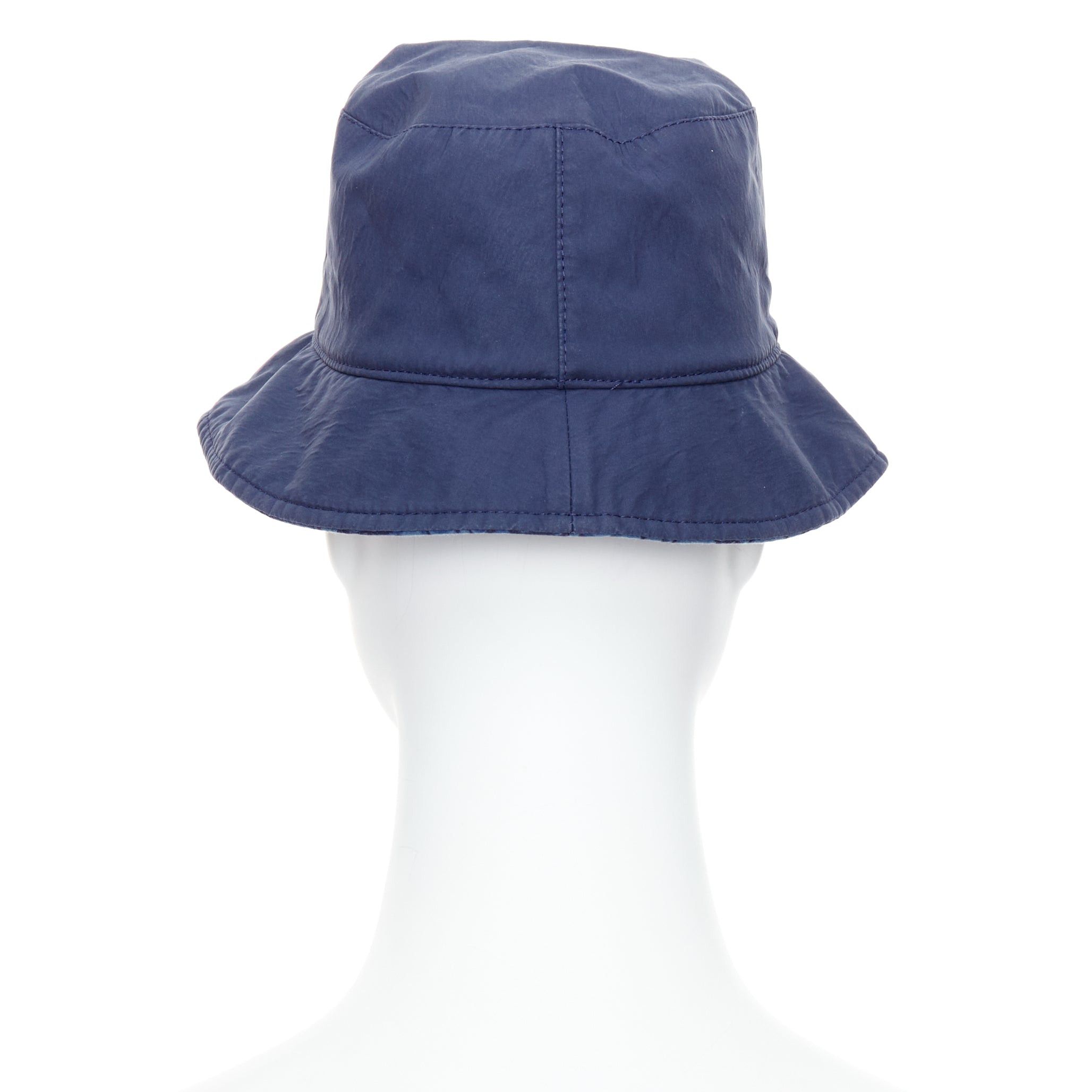 Dior CHRISTIAN DIOR KIDS navy cotton monogram lined bucket hat T3 Size ONE SIZE - 5 Thumbnail
