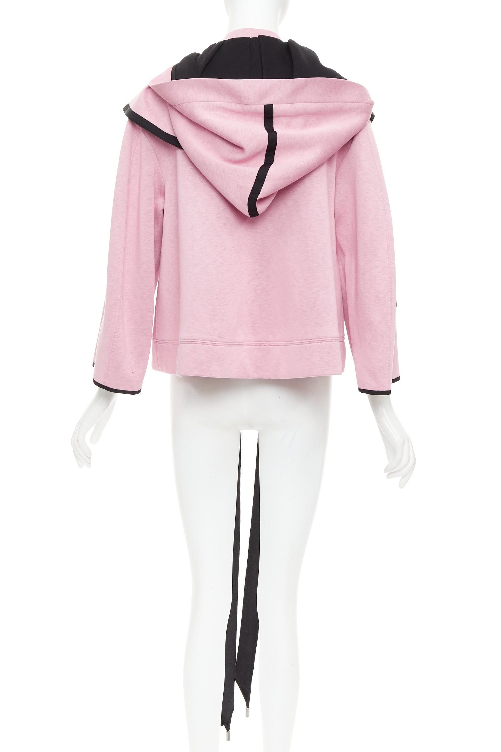 Other DICE KAYEK pink neoprene beaded star applique ribbon drawstring hoodie IT38 XS Size M / US 6-8 / IT 42-44 - 5 Thumbnail