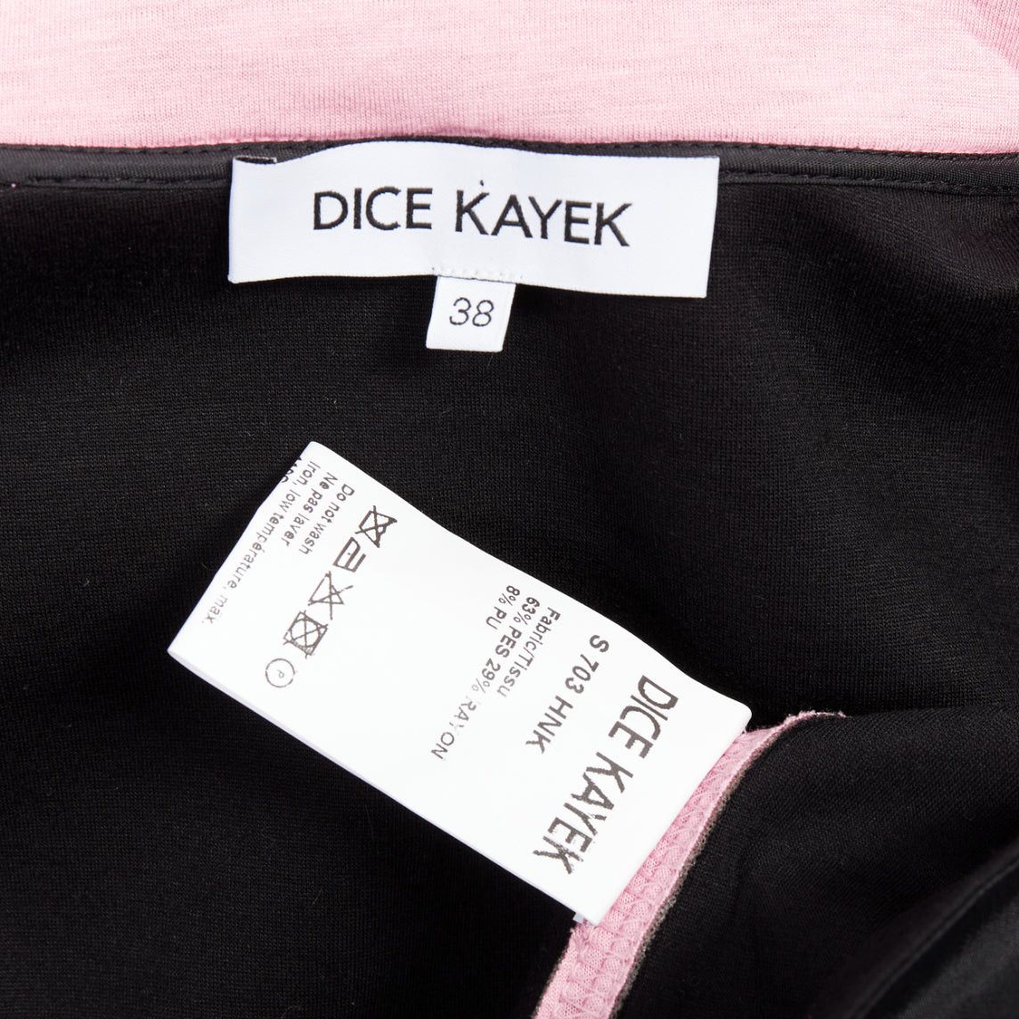 Other DICE KAYEK pink neoprene beaded star applique ribbon drawstring hoodie IT38 XS Size M / US 6-8 / IT 42-44 - 8 Thumbnail