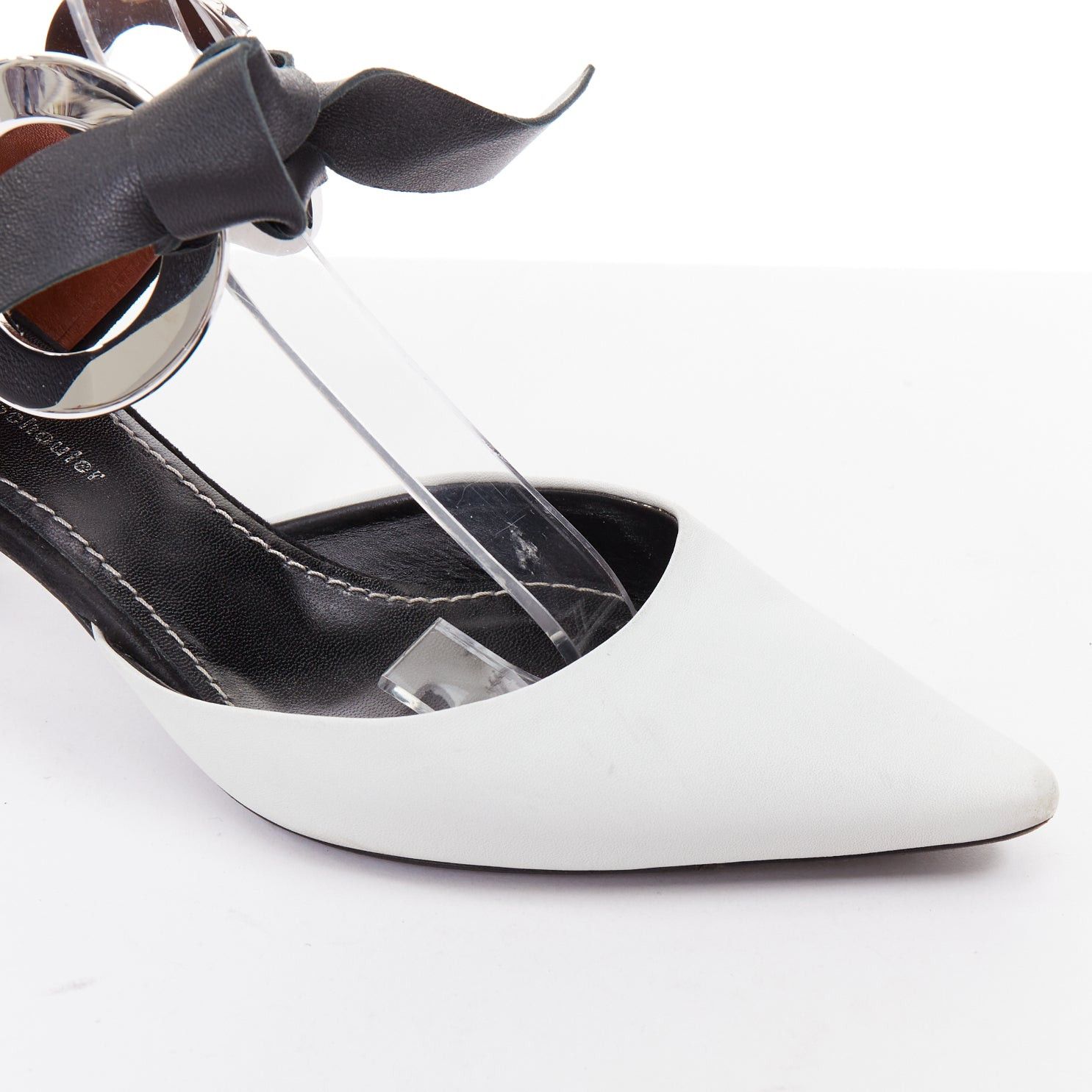 Proenza Schouler PROENZA SCHOULER 2016 bicolor black white grommet metal heels EU36 Size US 6 / IT 36 - 6 Thumbnail