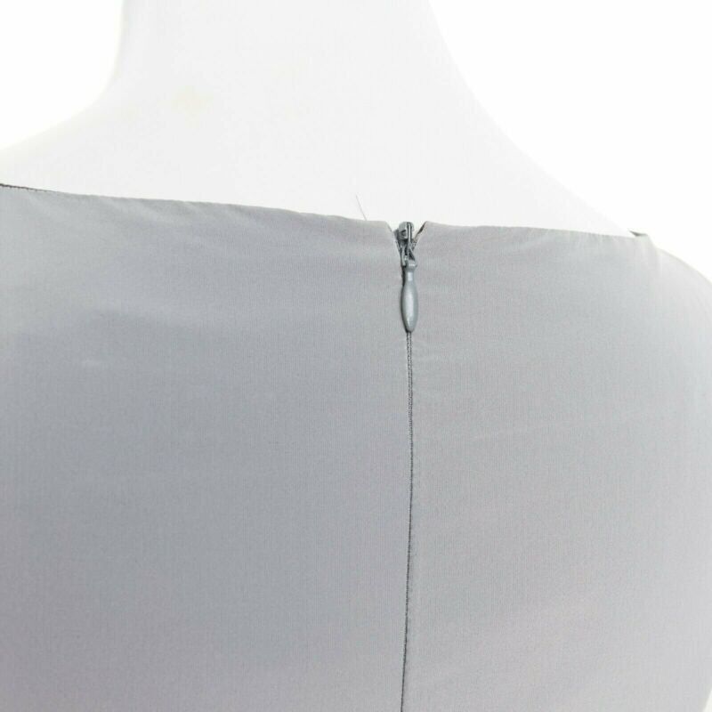 Max Mara MAX MARA grey polyamide speckle wool skirt sleeveless work dress US8 FR40 M Size 28" / US 6 / IT 42 - 10 Thumbnail