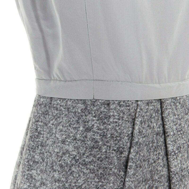 Max Mara MAX MARA grey polyamide speckle wool skirt sleeveless work dress US8 FR40 M Size 28" / US 6 / IT 42 - 7 Thumbnail