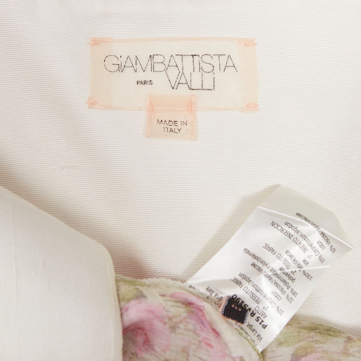 Giambattista Valli GIAMBATTISTA VALLI cream purple floral cotton tweed sheer hem dress IT42 M Size M / US 6-8 / IT 42-44 - 8 Thumbnail