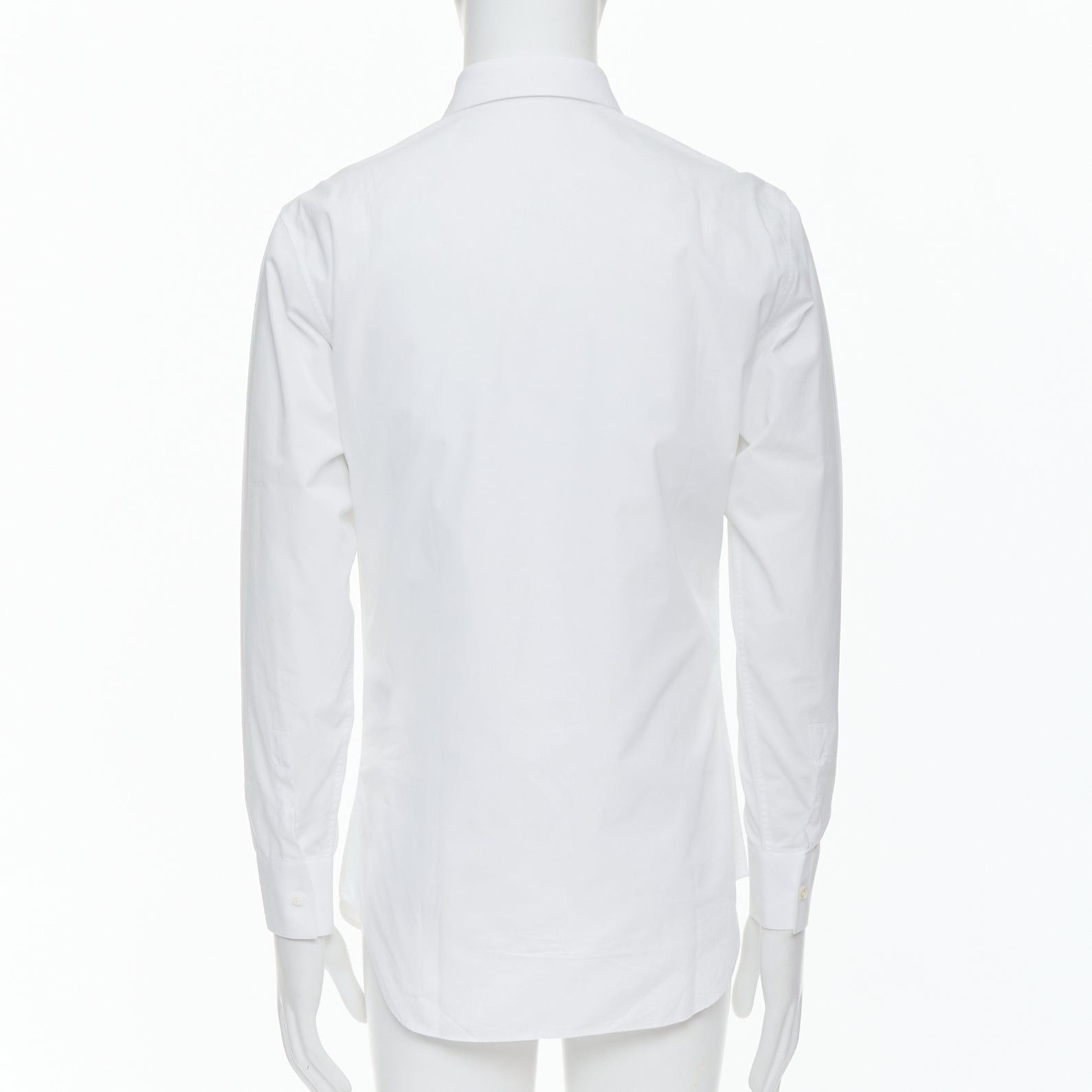 Dior DIOR white 100% cotton shoulder darts plain dress shirt EU39 M Size US M / EU 48-50 / 2 - 5 Thumbnail