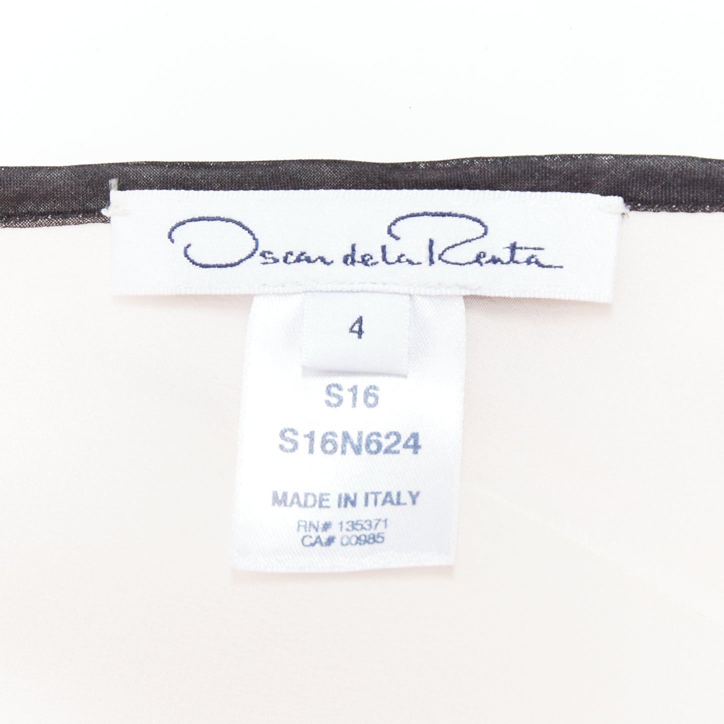 Oscar De La Renta OSCAR DE LA RENTA 2016 pink red degrade carnation rose embroidered dress US4 S Size M / US 6-8 / IT 42-44 - 8 Thumbnail