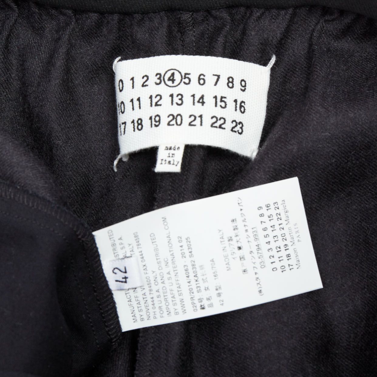 Maison Margiela MAISON MARGIELA Line 4 grey 100% wool 4 stitch back tapered pants FR42 XL Size 28" / US 6 / IT 42 - 8 Thumbnail