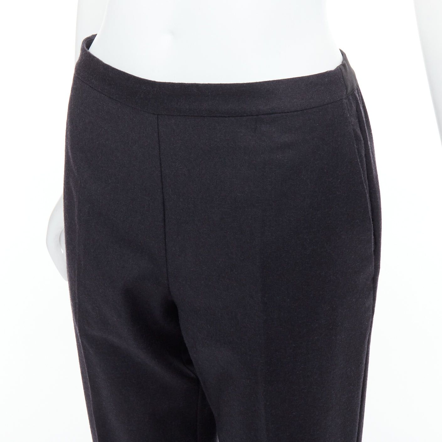 Maison Margiela MAISON MARGIELA Line 4 grey 100% wool 4 stitch back tapered pants FR42 XL Size 28" / US 6 / IT 42 - 7 Thumbnail