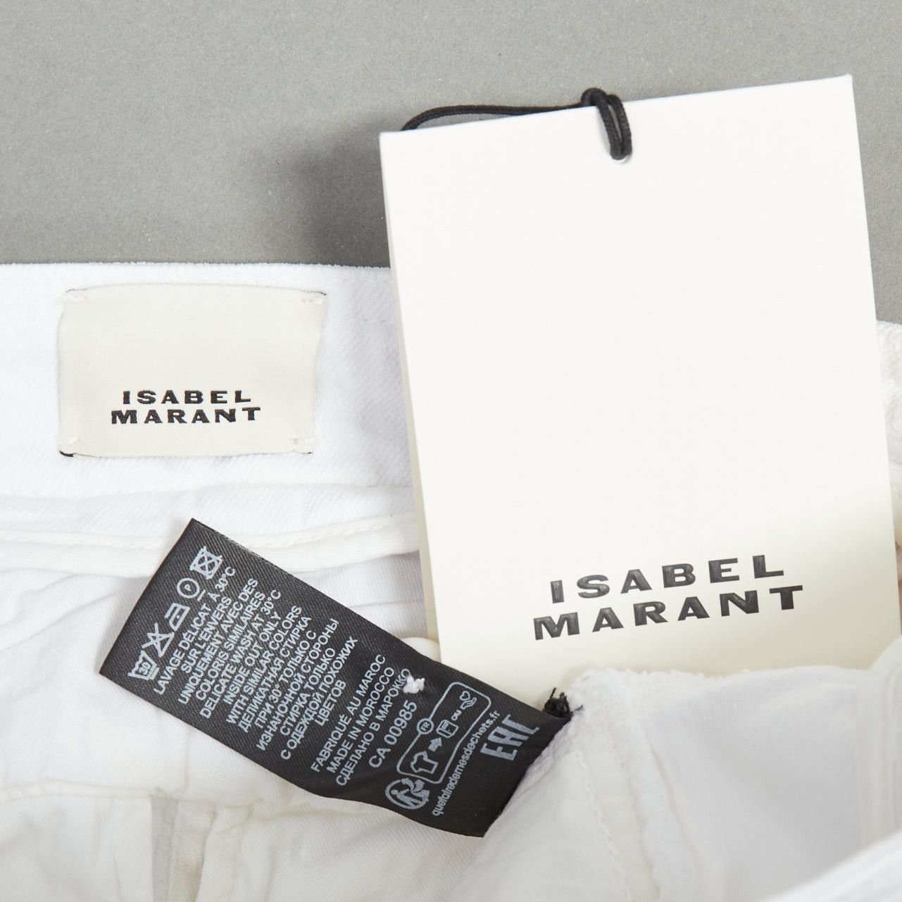 Isabel Marant ISABEL MARANT Loma white denim silver zip panelled biker jeans FR34 XS Size 26" / US 2 / IT 38 - 8 Thumbnail