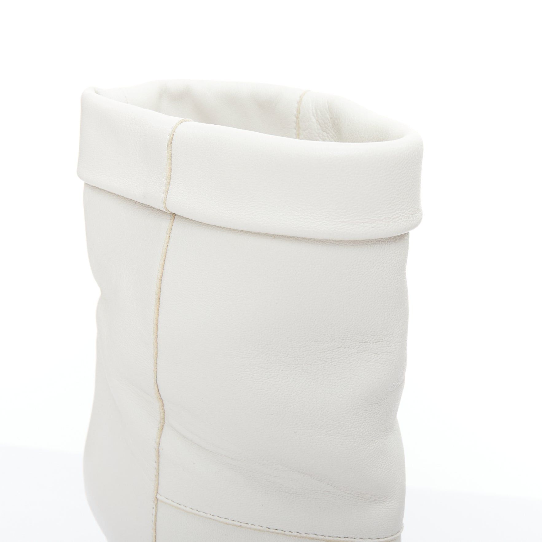 Isabel Marant ISABEL MARANT Rouxa off white leather black cone heel boots EU36 Size US 6 / IT 36 - 8 Thumbnail