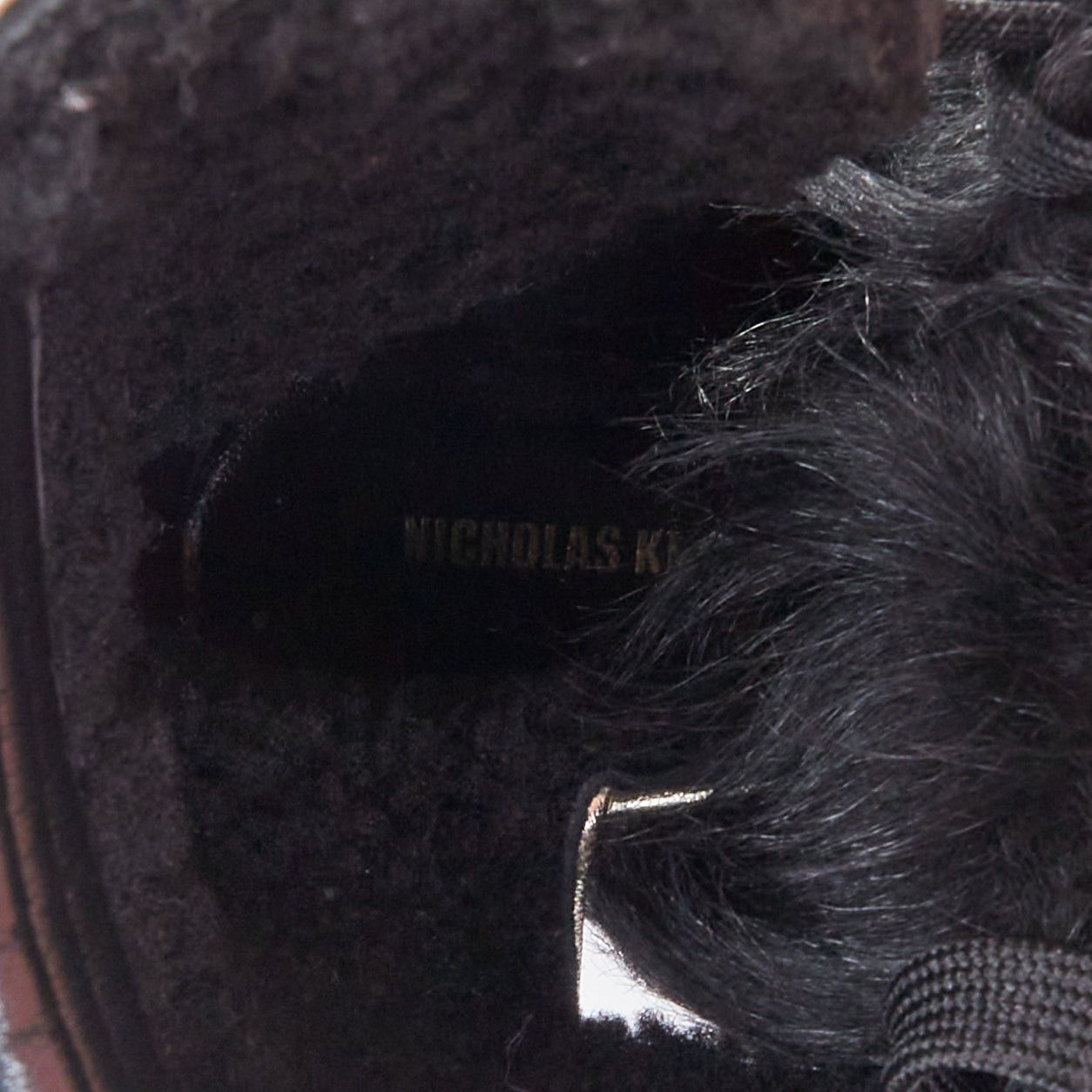 Nicholas Kirkwood NICHOLAS KIRKWOOD Polly Neige black patent fur trim snow boots Size US 7 / IT 37 - 9 Thumbnail