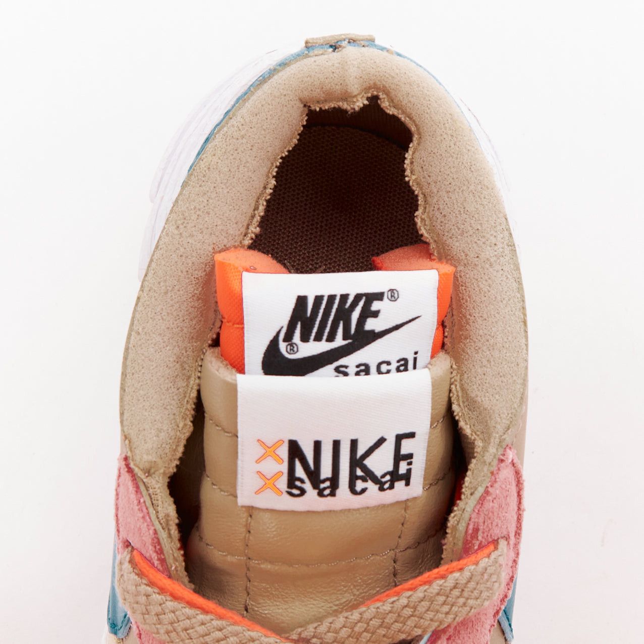 Nike NIKE SACAI KAWS Blazer Low Reed pink green tick patchwork sneakers EU36.5 Size US 6.5 / IT 36.5 - 7 Thumbnail