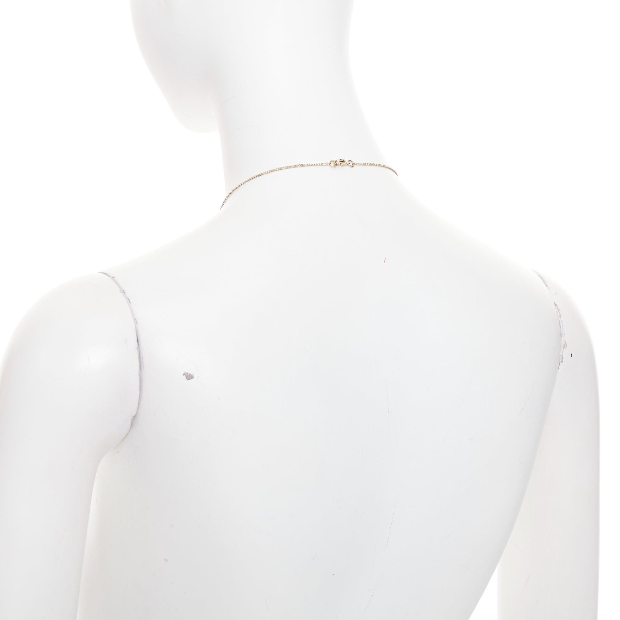 Chanel CHANEL 2020 crystal faux pearl pendant CC logo gold chain necklace Size ONE SIZE - 6 Thumbnail