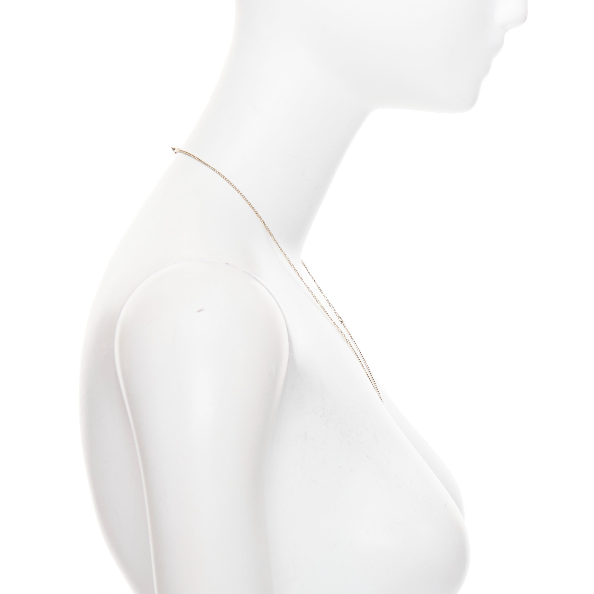 Chanel CHANEL 2020 crystal faux pearl pendant CC logo gold chain necklace Size ONE SIZE - 4 Thumbnail