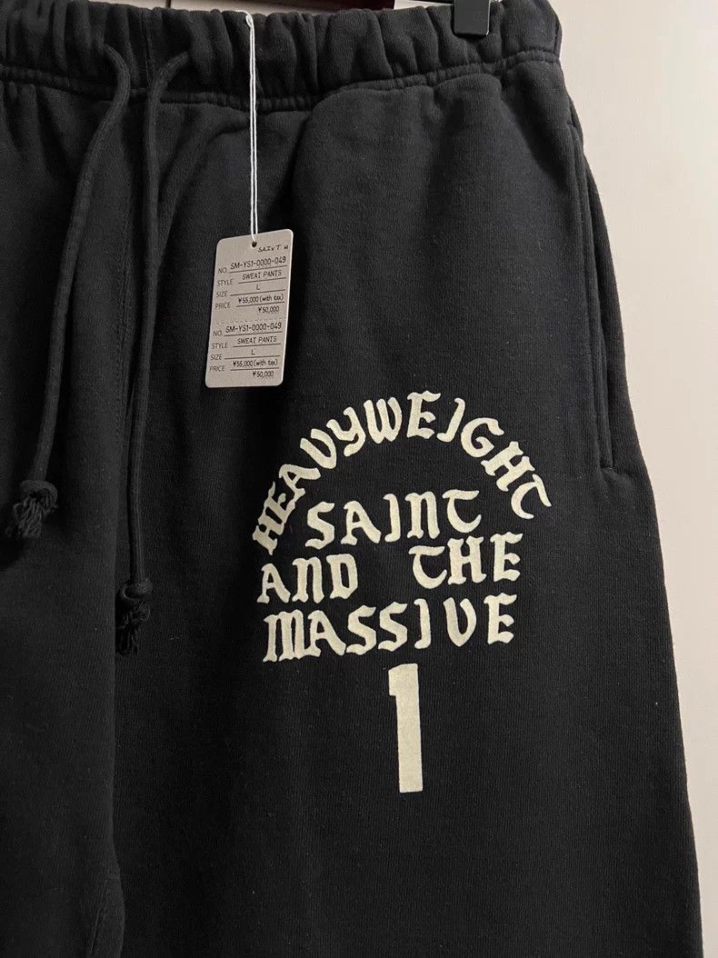 Saint Laurent Paris SAINT Mxxxxxx Flocked Sweatpants BLACK L - dmc Size US 34 / EU 50 - 5 Thumbnail