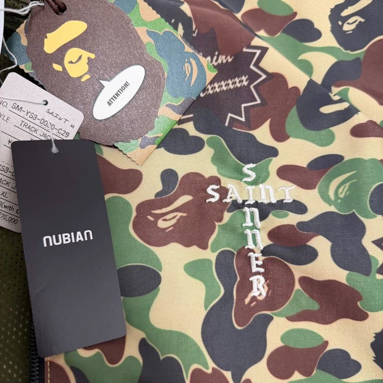 Bape SAINT Mxxxxxx x BAPE Camo Track Jacket - dmc Size US M / EU 48-50 / 2 - 7 Thumbnail
