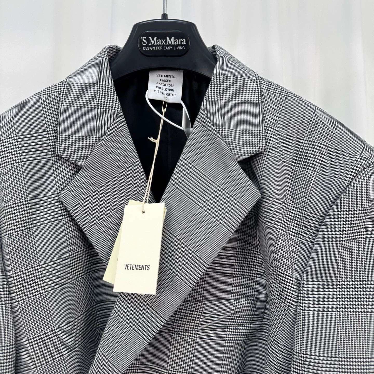 Vetements Vetements Short Plaid Blazer Jacket - dmc Size US S / EU 44-46 / 1 - 3 Thumbnail