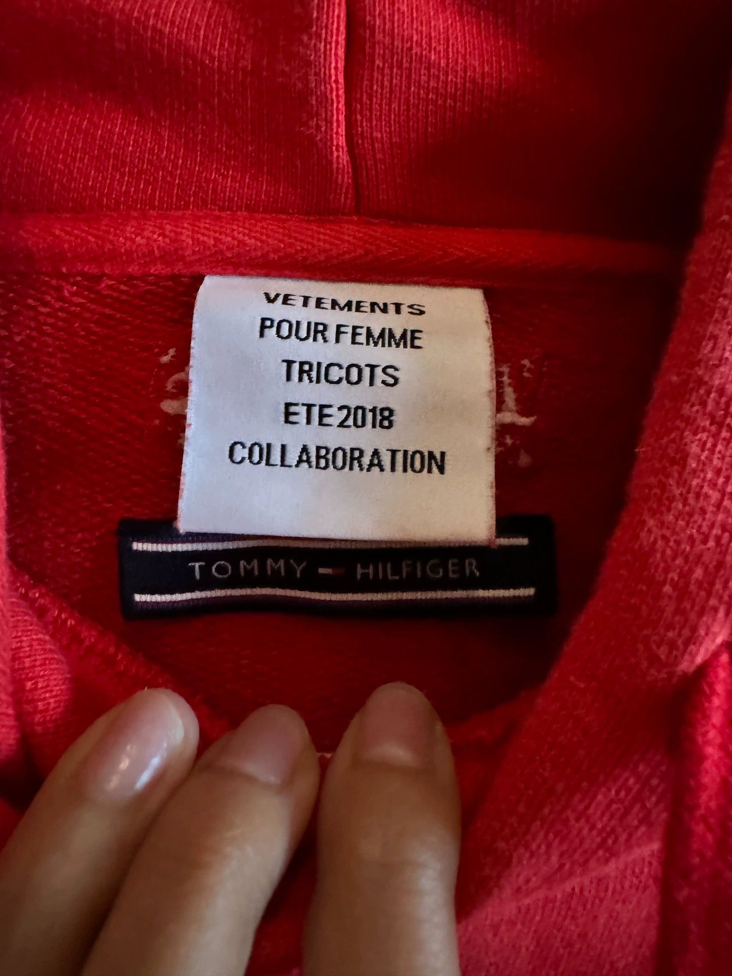 Vetements Vetements Tommy Hilfiger Red Layered Sweatshirt - dmc Size US M / EU 48-50 / 2 - 5 Thumbnail