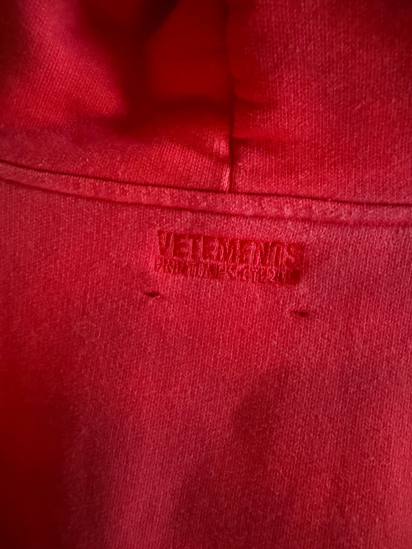 Vetements Vetements Tommy Hilfiger Red Layered Sweatshirt - dmc Size US M / EU 48-50 / 2 - 7 Thumbnail