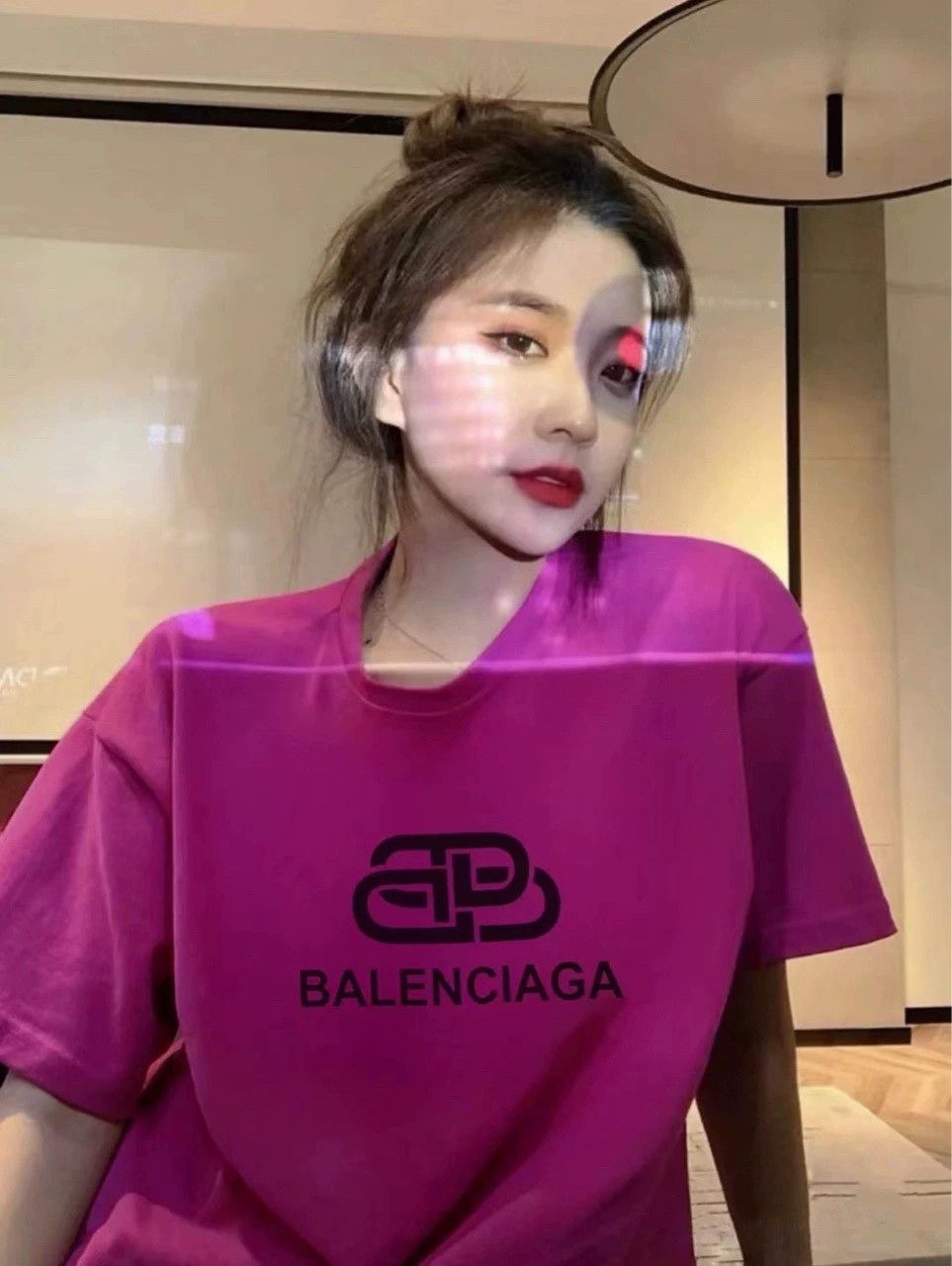 Balenciaga Balenciaga Washed Logo Short Sleeve Tee - dmc Size US XS / EU 42 / 0 - 8 Thumbnail