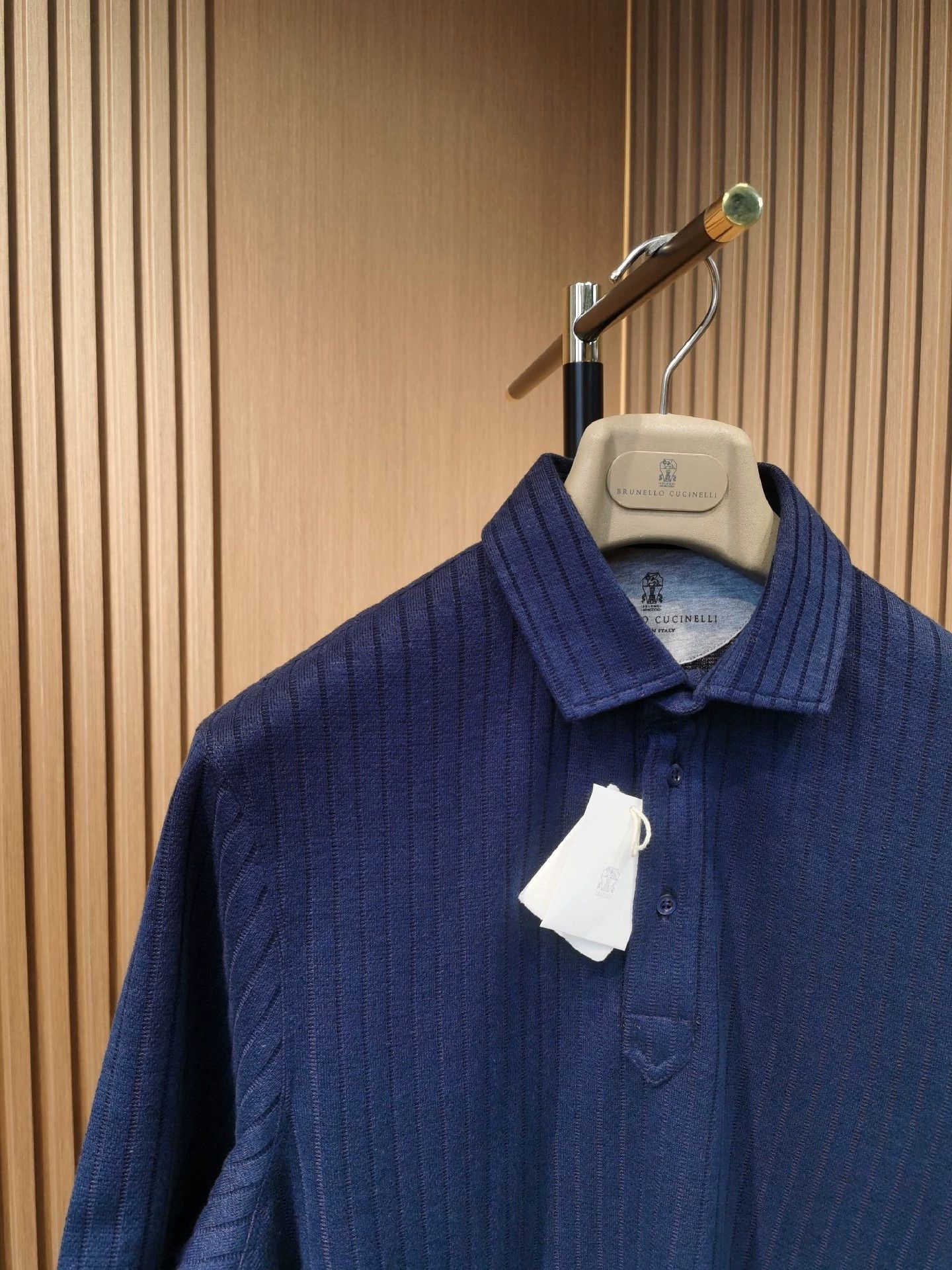 Brunello Cucinelli Brunello Cucinelli Cotton-Linen Polo Shirt - dmc Size US M / EU 48-50 / 2 - 3 Thumbnail